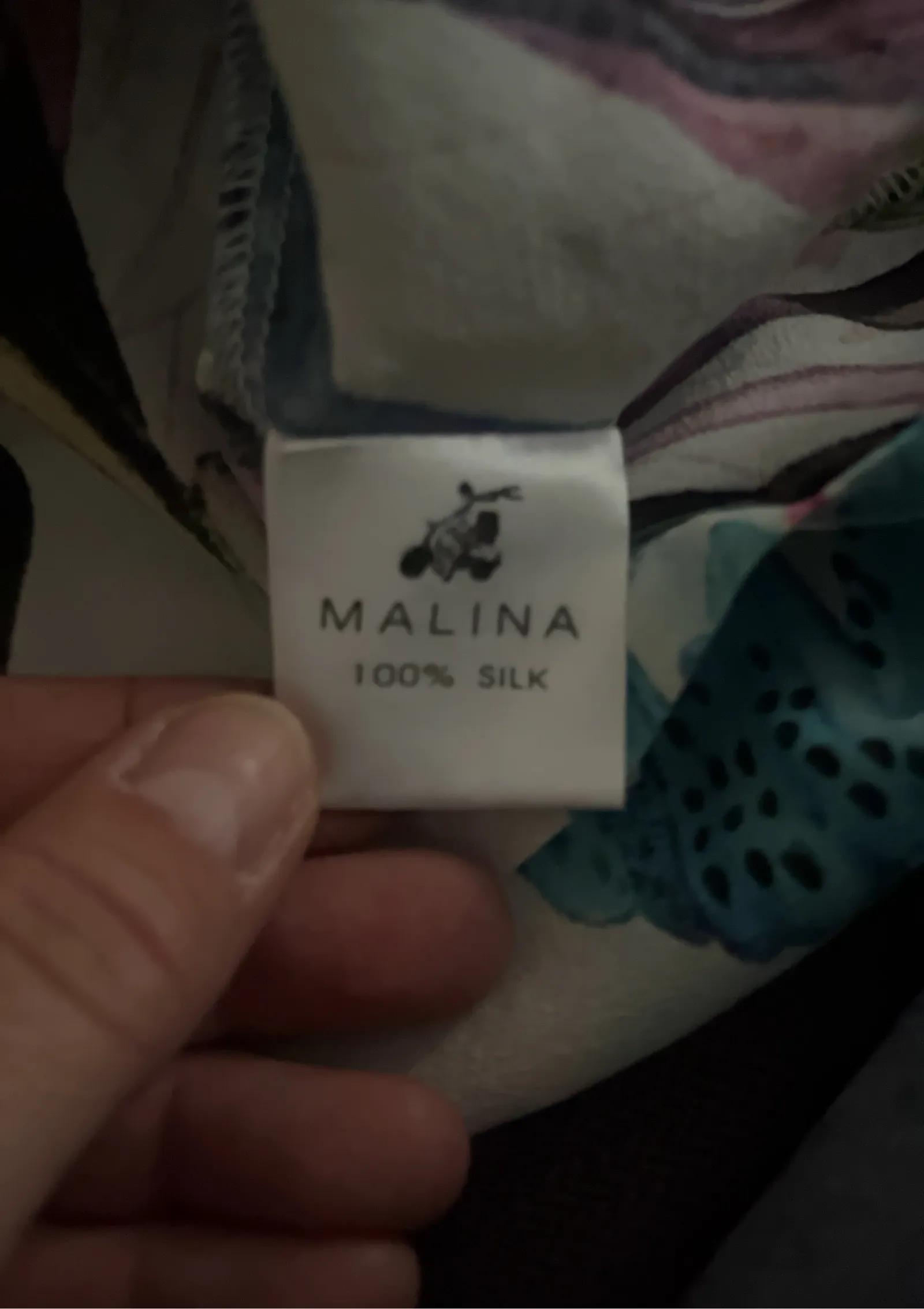Malina-sidenklänning - Image 3