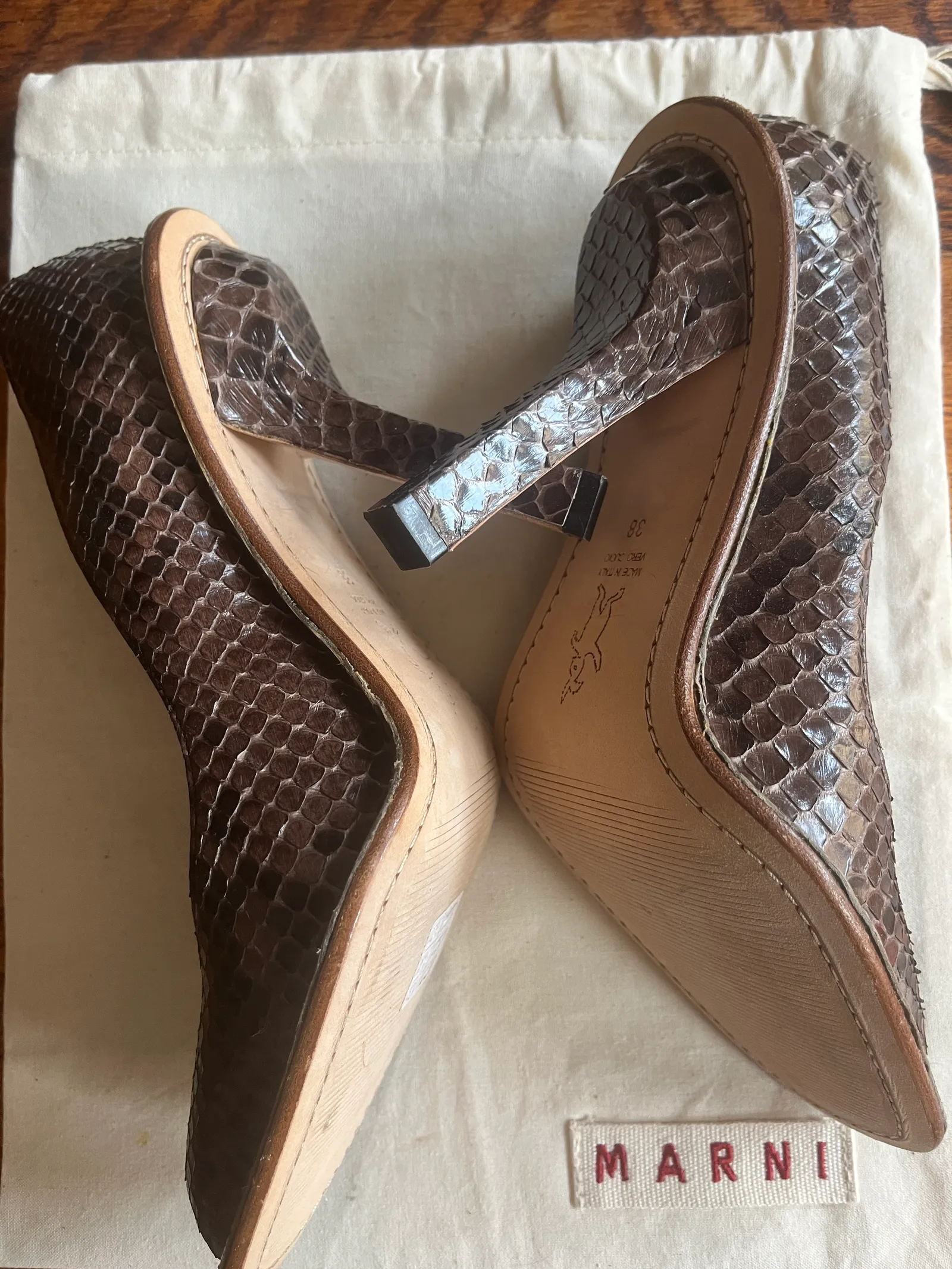 Marni-skinnklackar NWOT - Image 3