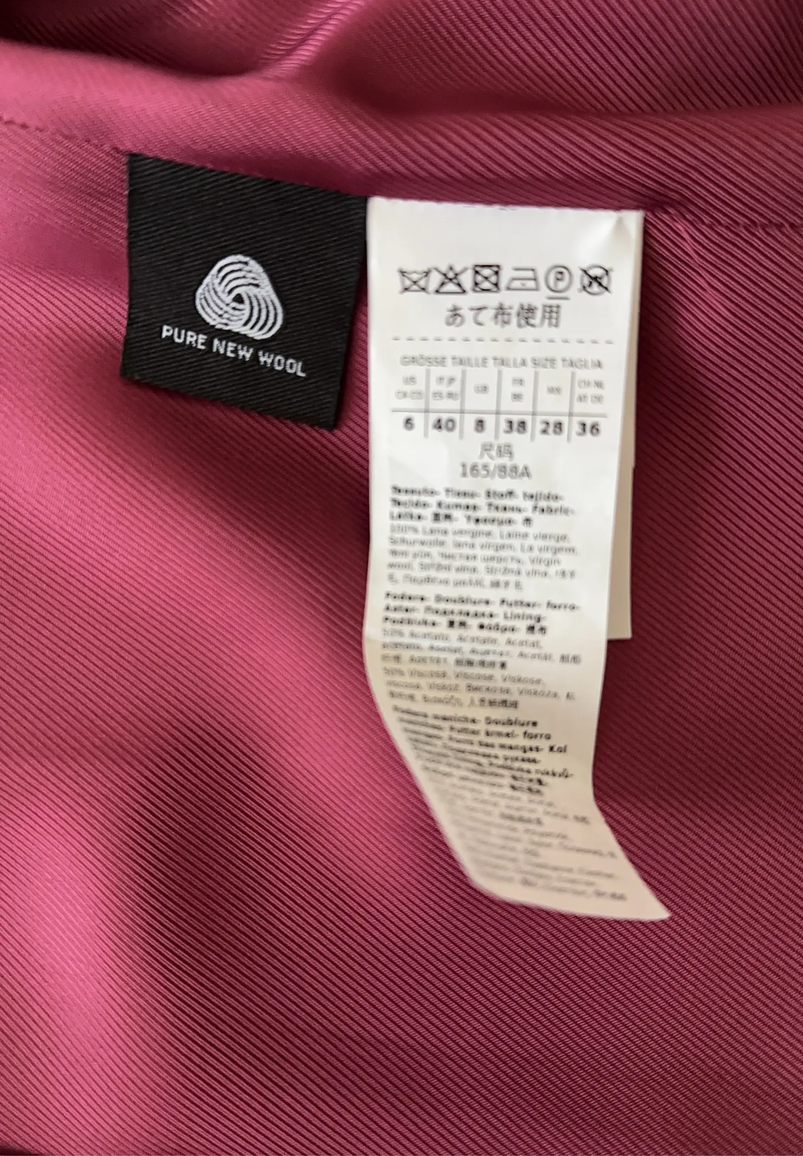 Max Mara Dubble-breasted Stretch Wool + Woollen Cloth Palazzo-ullkostym - Image 3
