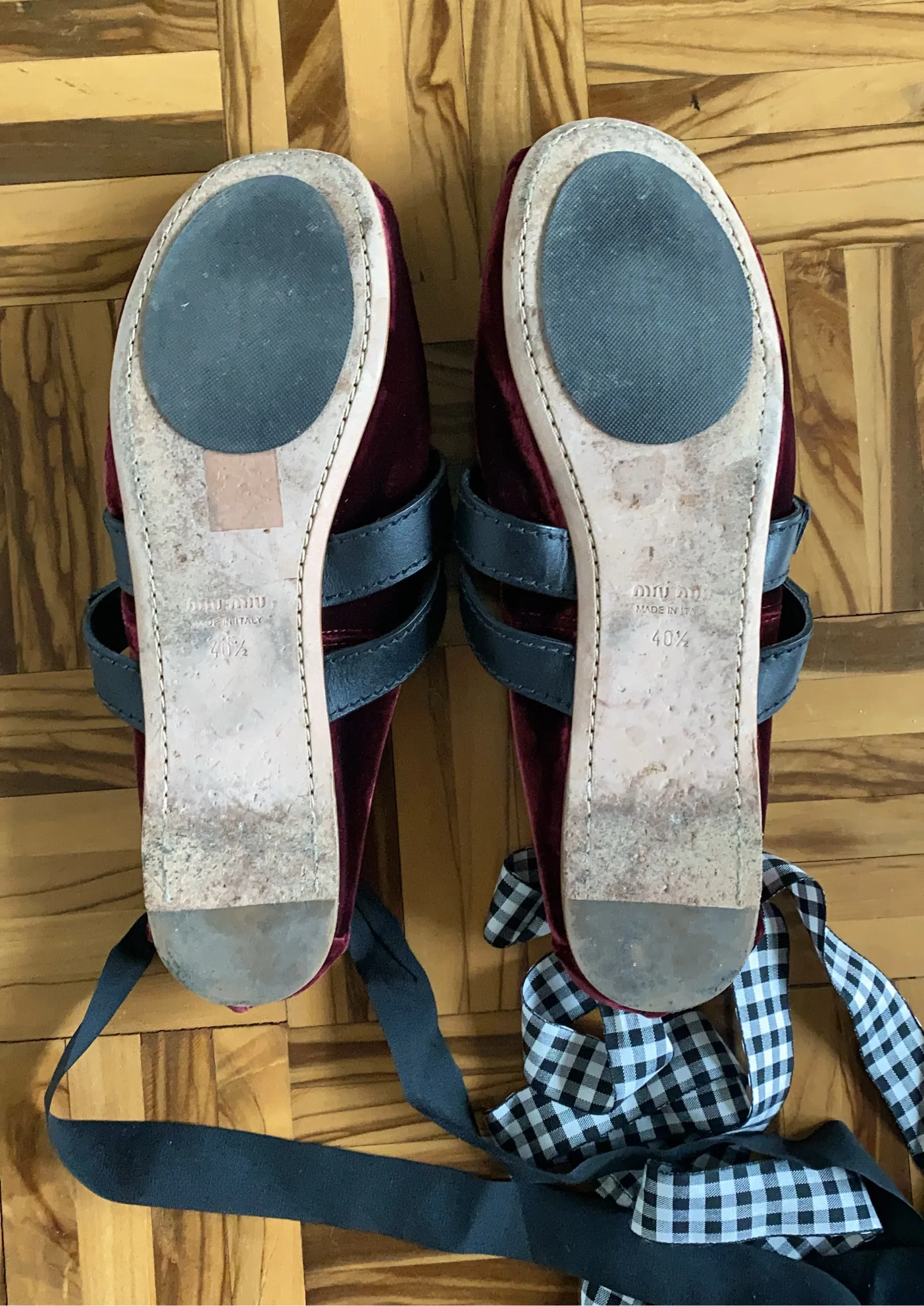 Miu Miu-skinnballerinaskor - Image 4