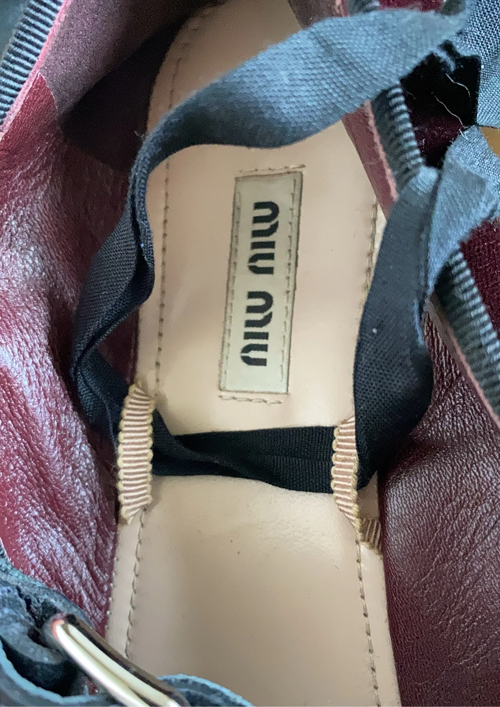 Miu Miu-skinnballerinaskor - Image 8