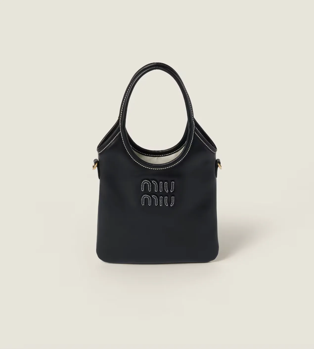 Miu Miu Ivy Leather Handbag Mini-skinnaxelremsväska NWOT