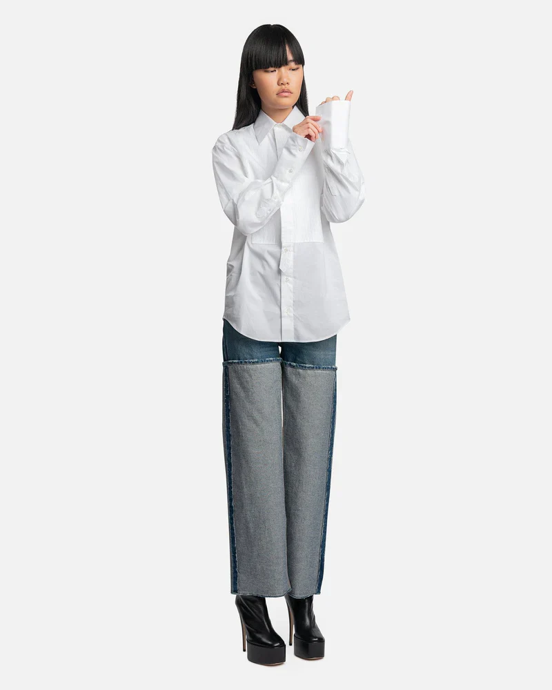 Mm6 Maison Margiela Distressed 5 Pocket Pants-jeans