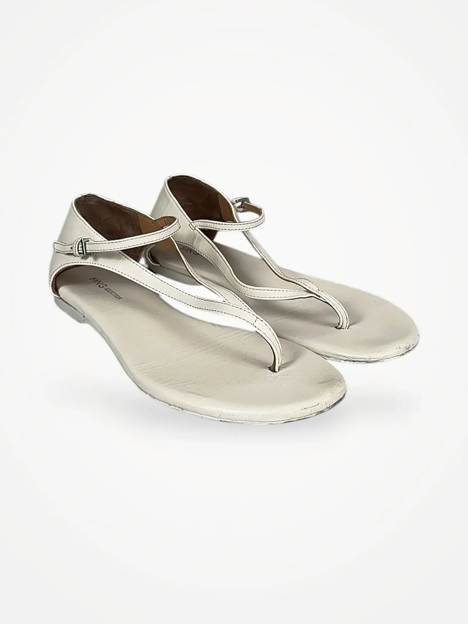 Mng-skinnsandaler NWOT - Image 2