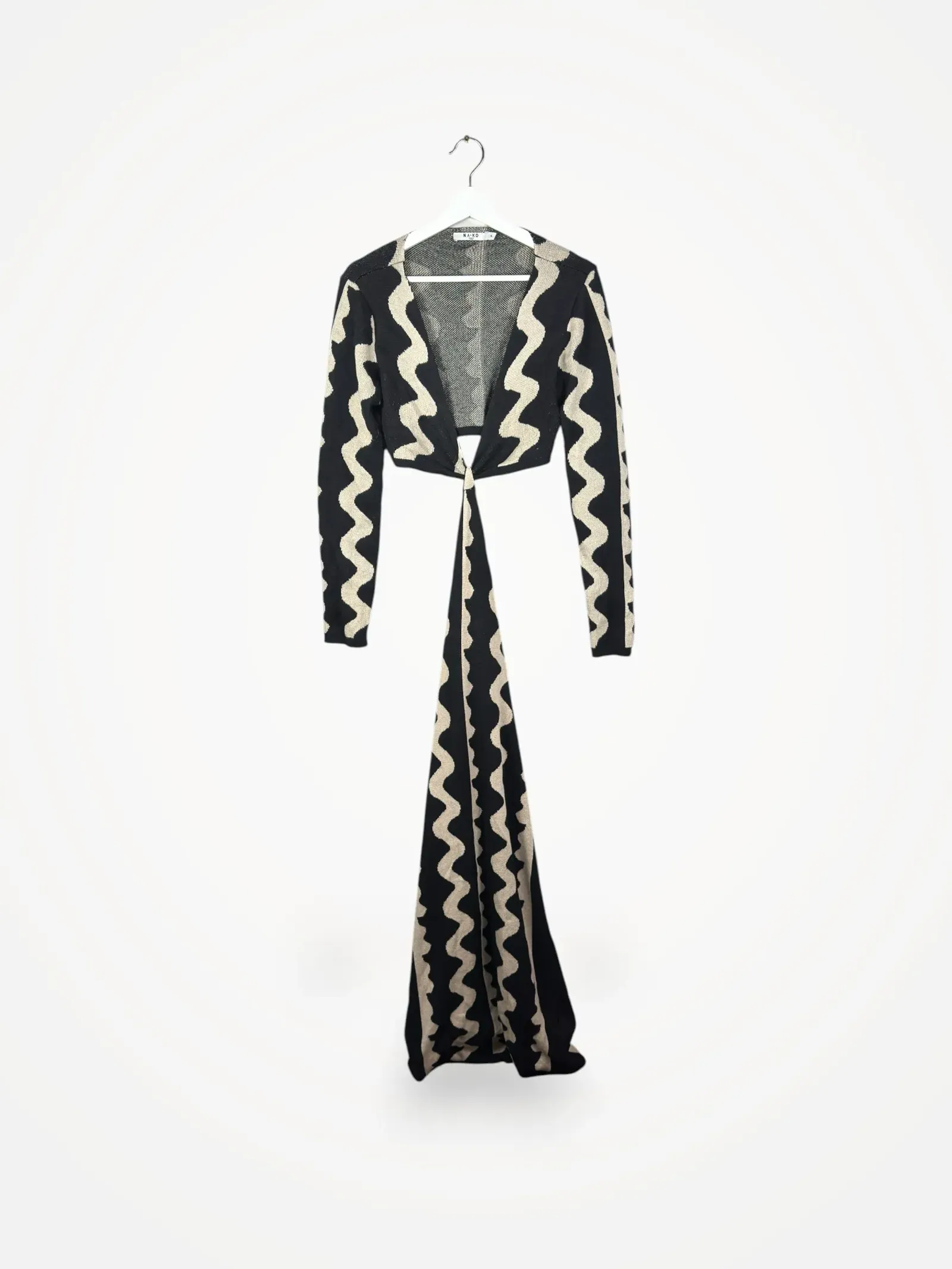 NA-KD Cut Out Knitted Maxi-klänning