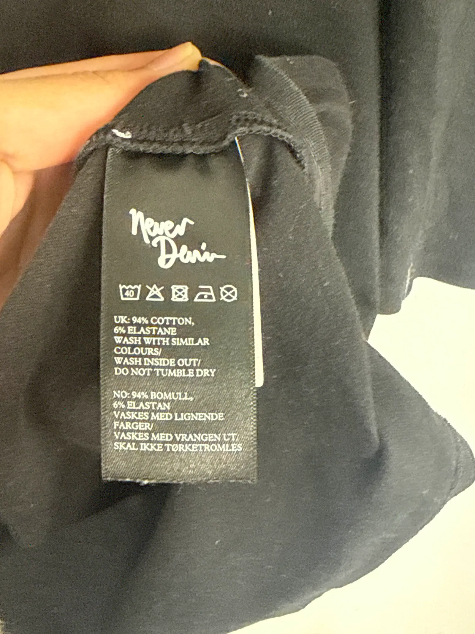 Never Denim-t-shirt - Image 3