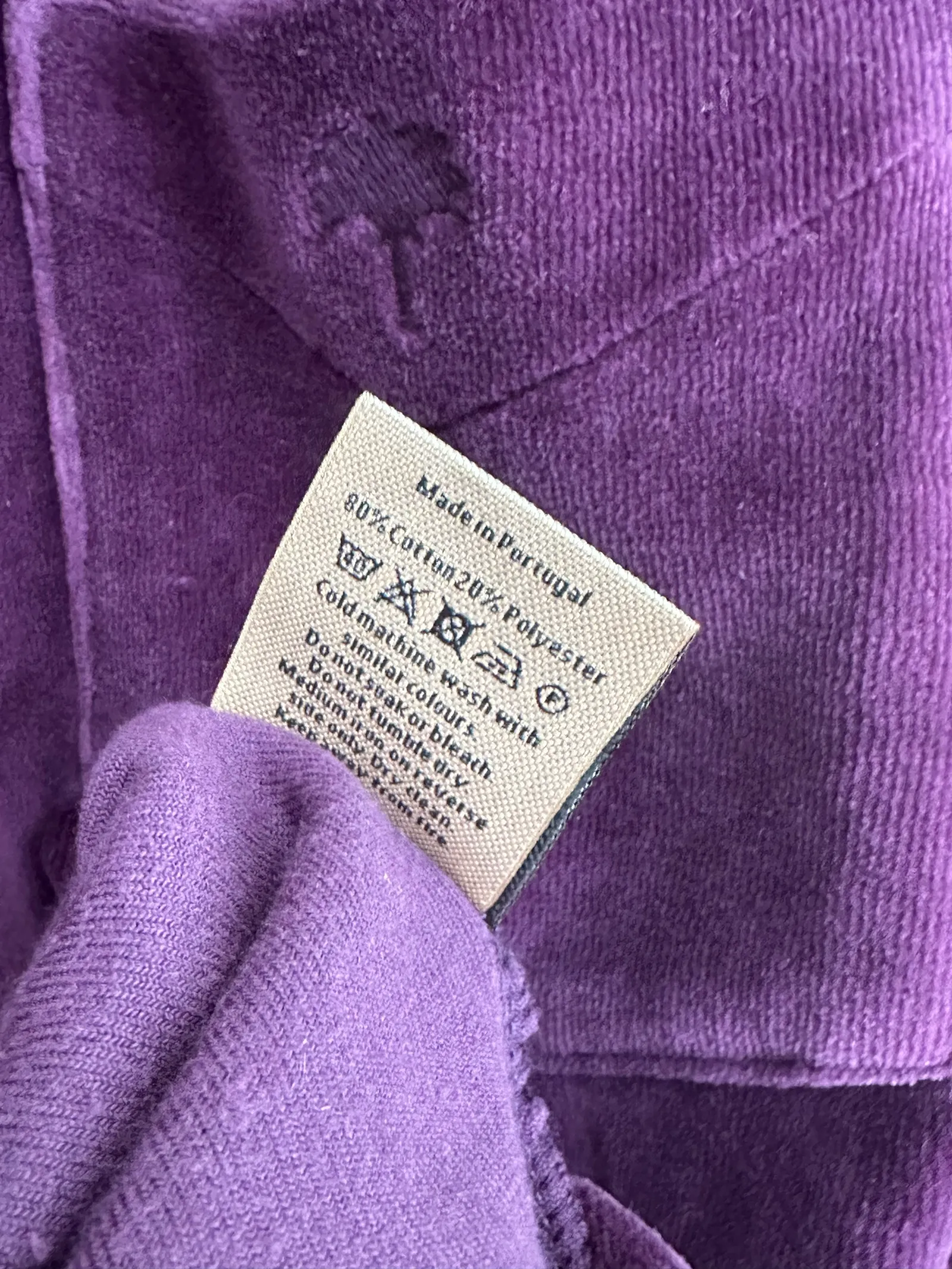 Oas Company Dandy Purple Velour Långärmad--tröja - Image 3