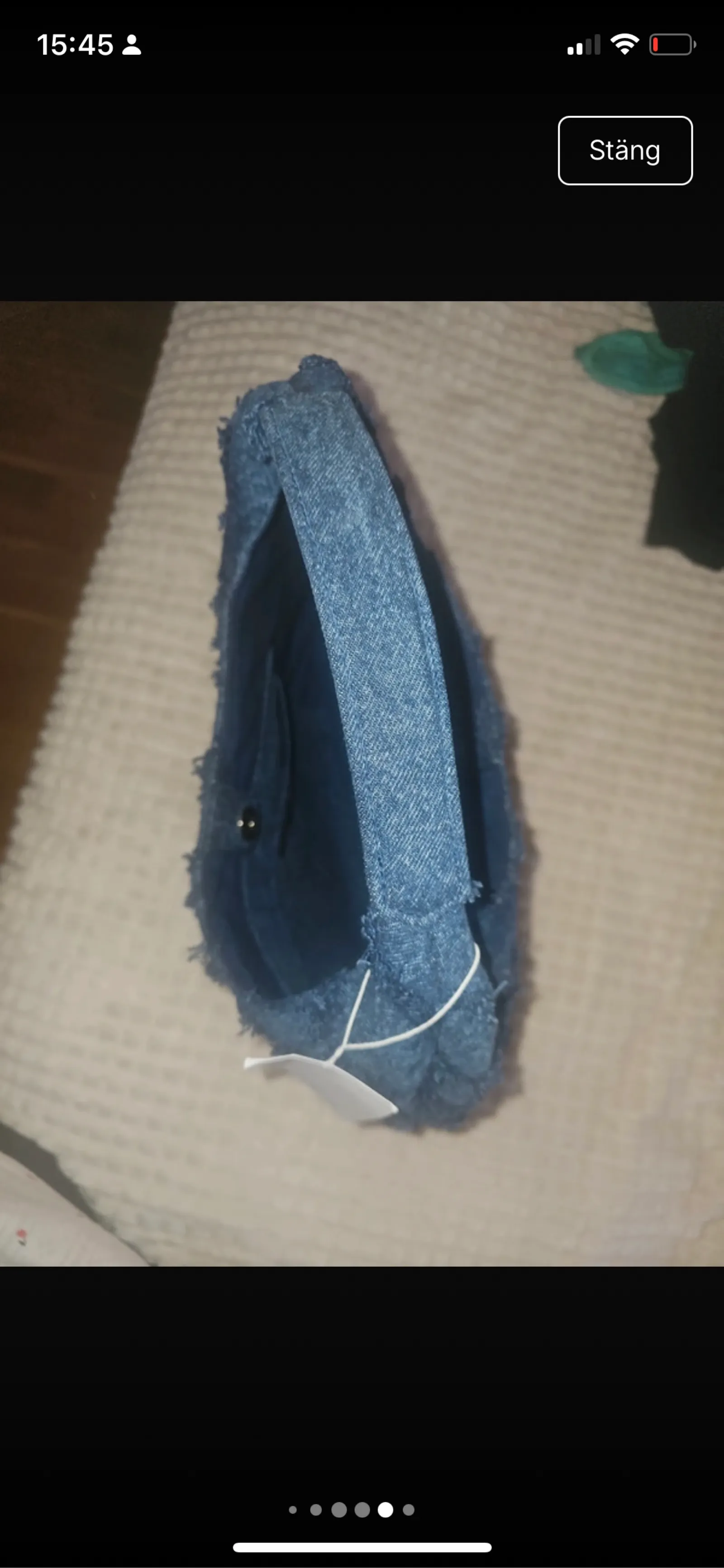 & Other Stories Braided Denim Tote-handväska NWT - Image 5