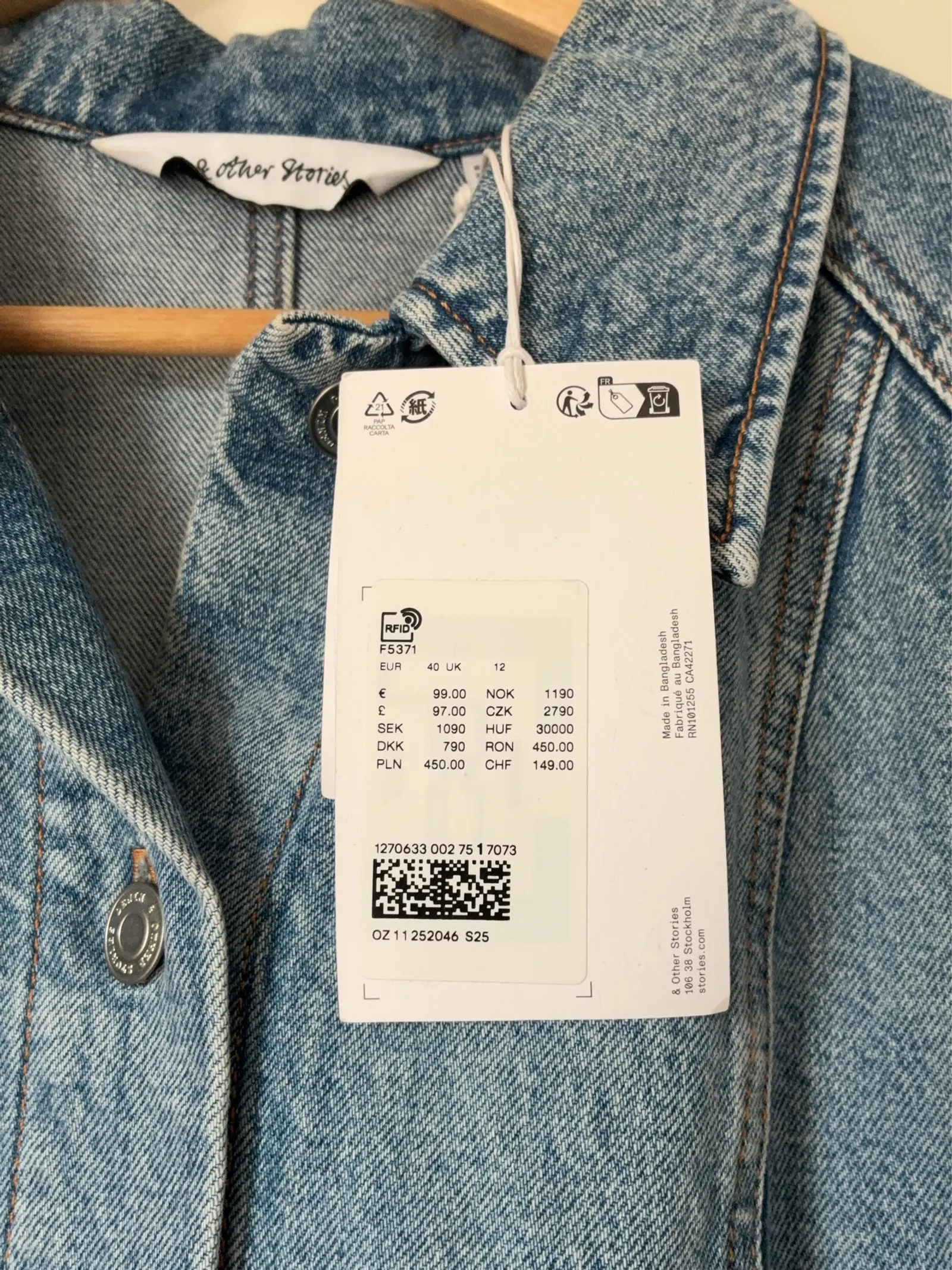 & Other Stories Denim-klänning NWT - Image 6