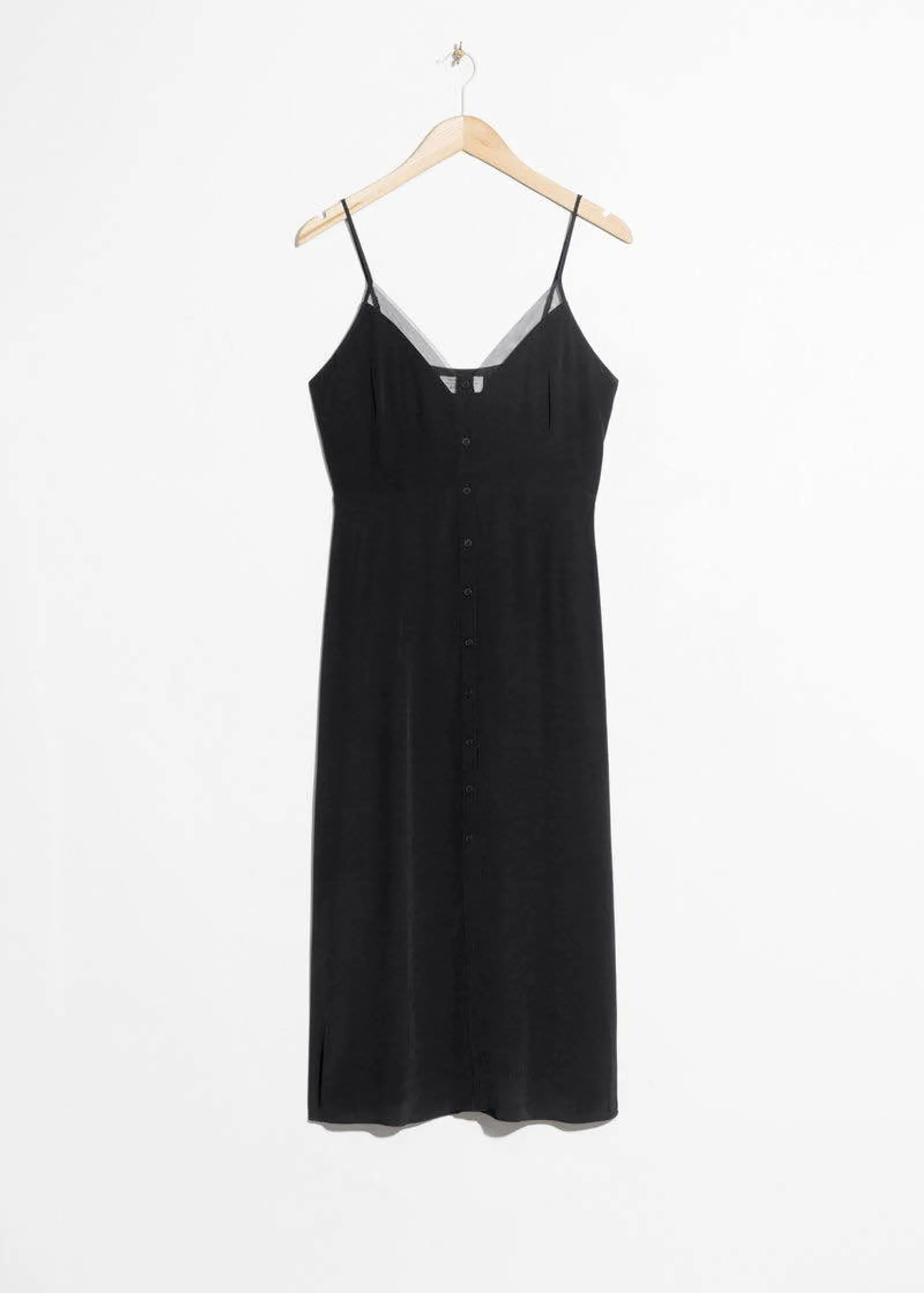 & Other Stories Mesh Trim Slip-klänning NWOT - Image 4