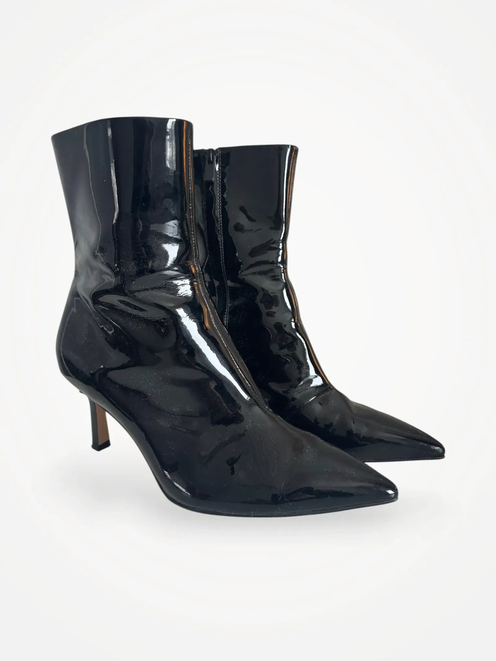 & Other Stories Thin Patent Leather-skinnboots NWOT
