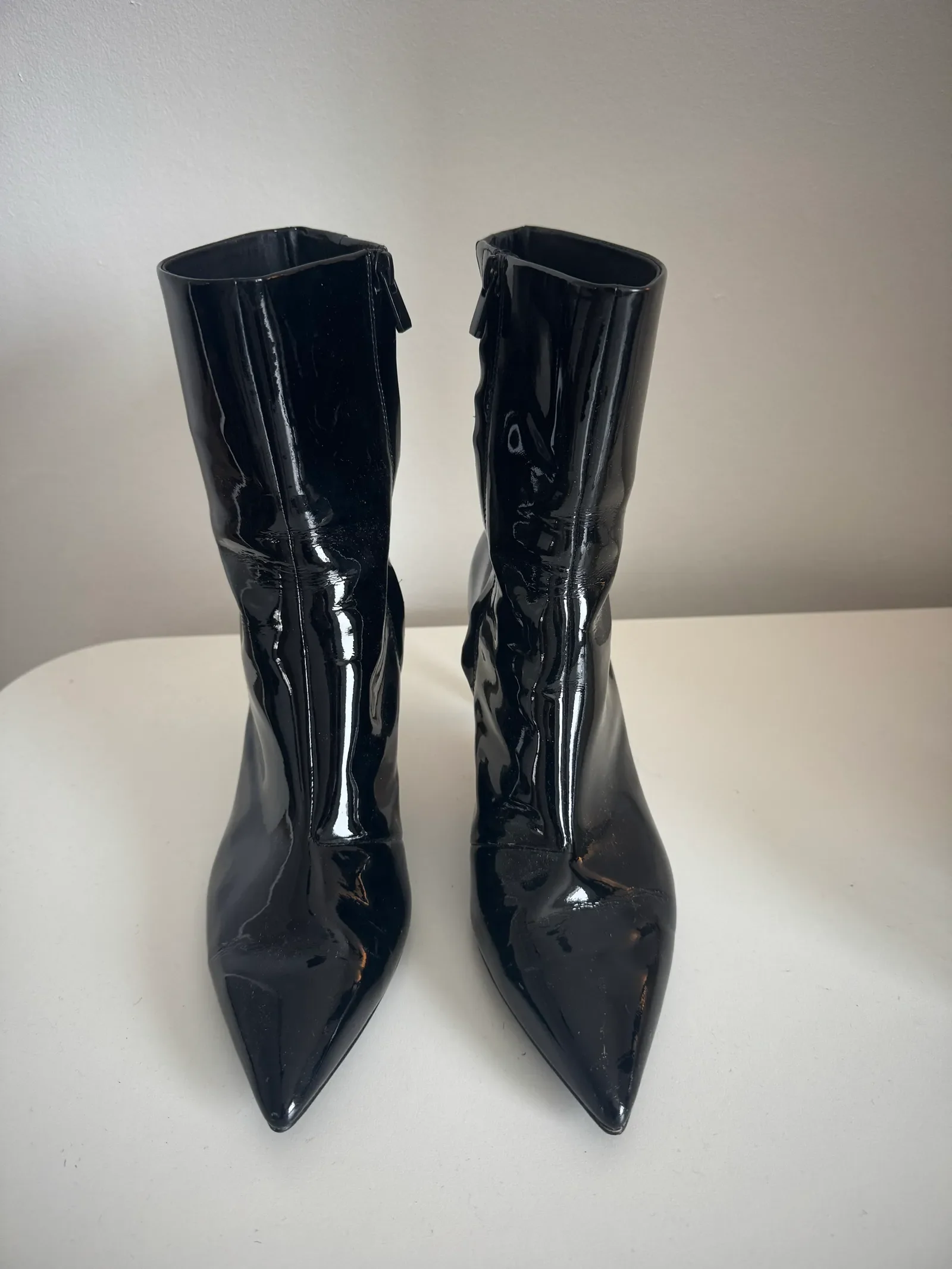 & Other Stories Thin Patent Leather-skinnboots NWOT - Image 5