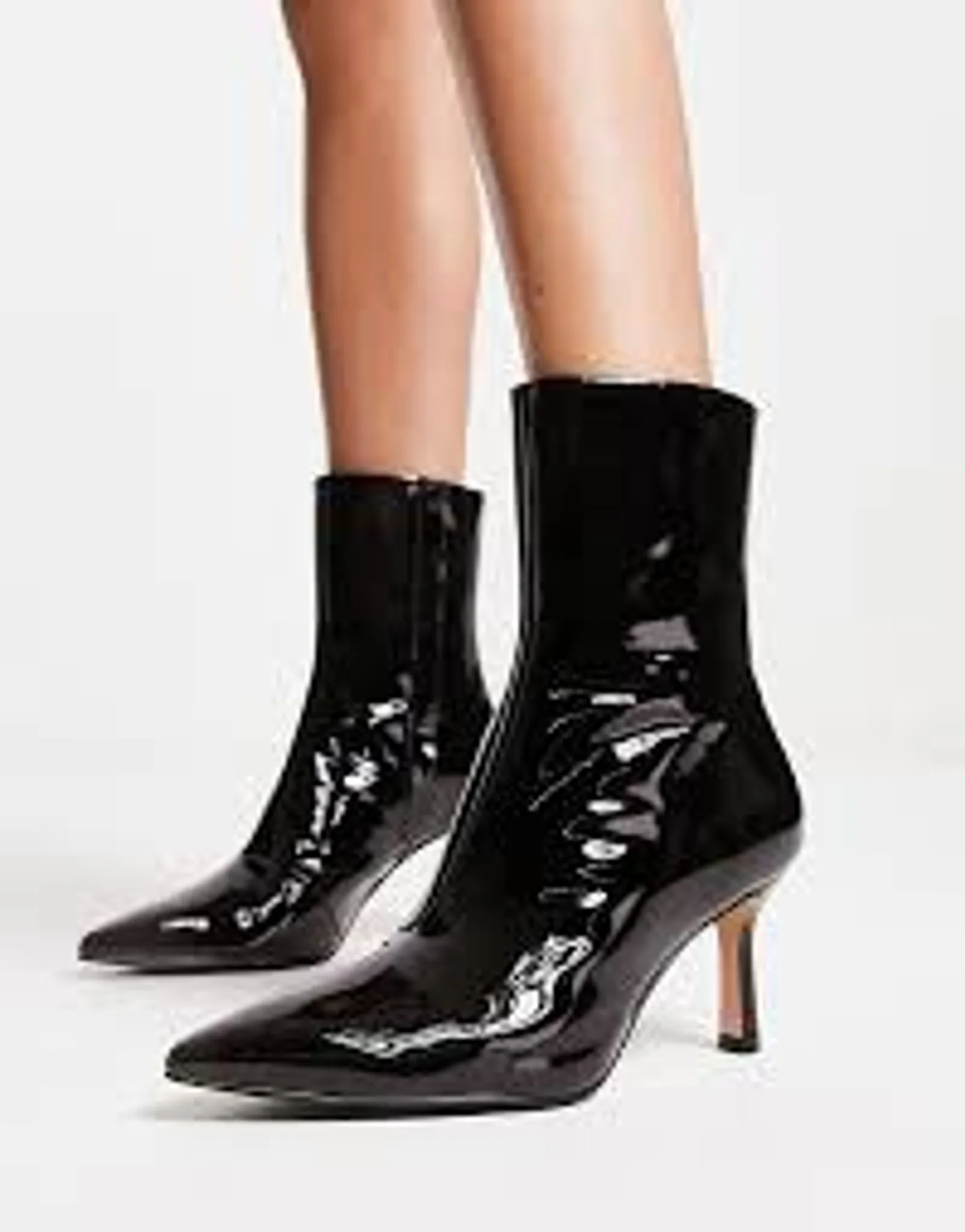 & Other Stories Thin Patent Leather-skinnboots NWOT - Image 6