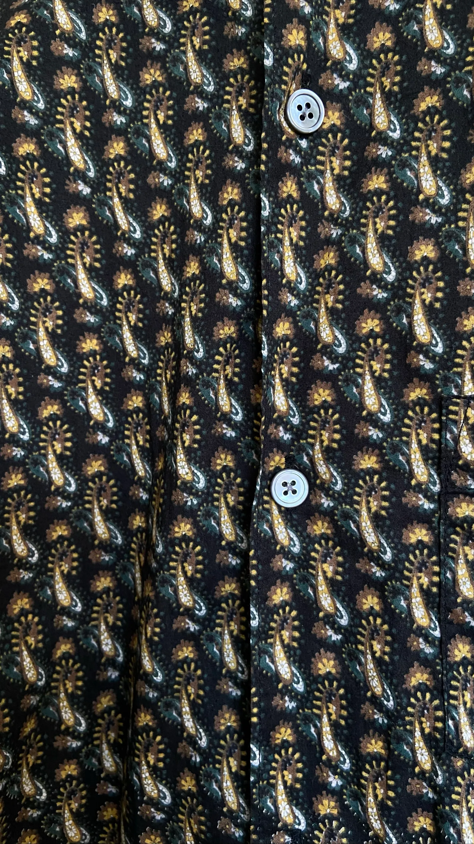 Our Legacy Initial Reversed Green Paisley-skjorta NWOT - Image 6