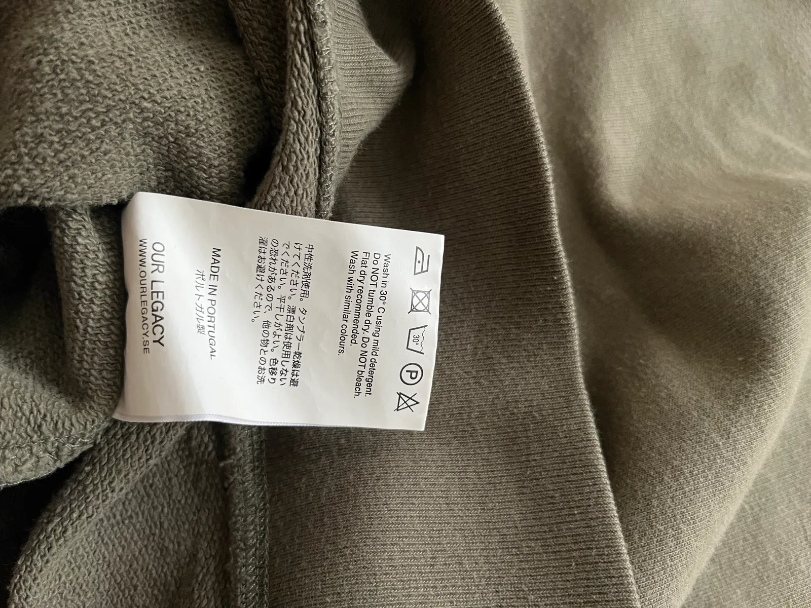 Our Legacy Olive Sweat-sweatshirt - Image 3