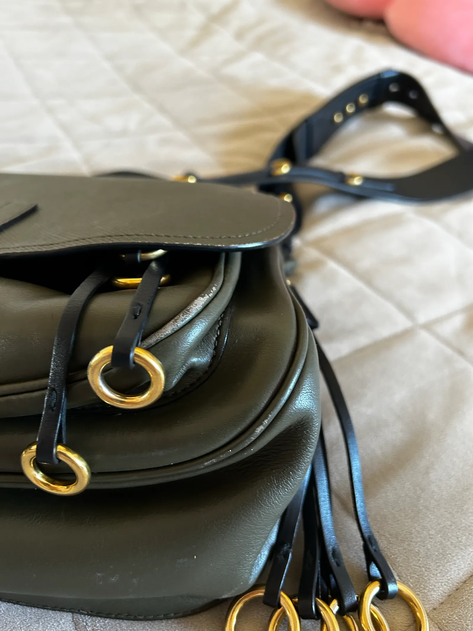 Prada Corsaire-skinnaxelremsväska - Image 11