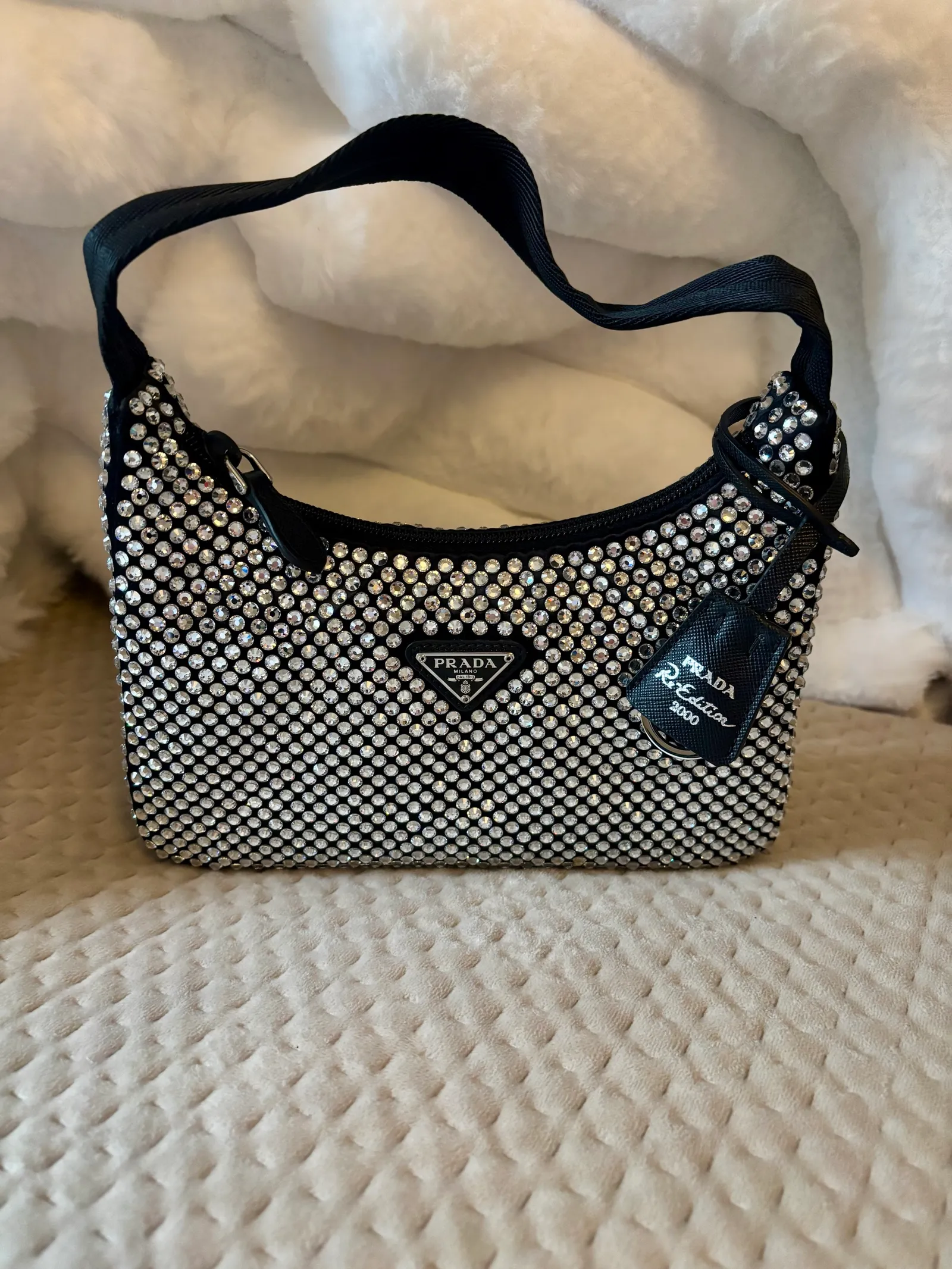 Prada Embellished Satin-handväska NWOT - Image 2