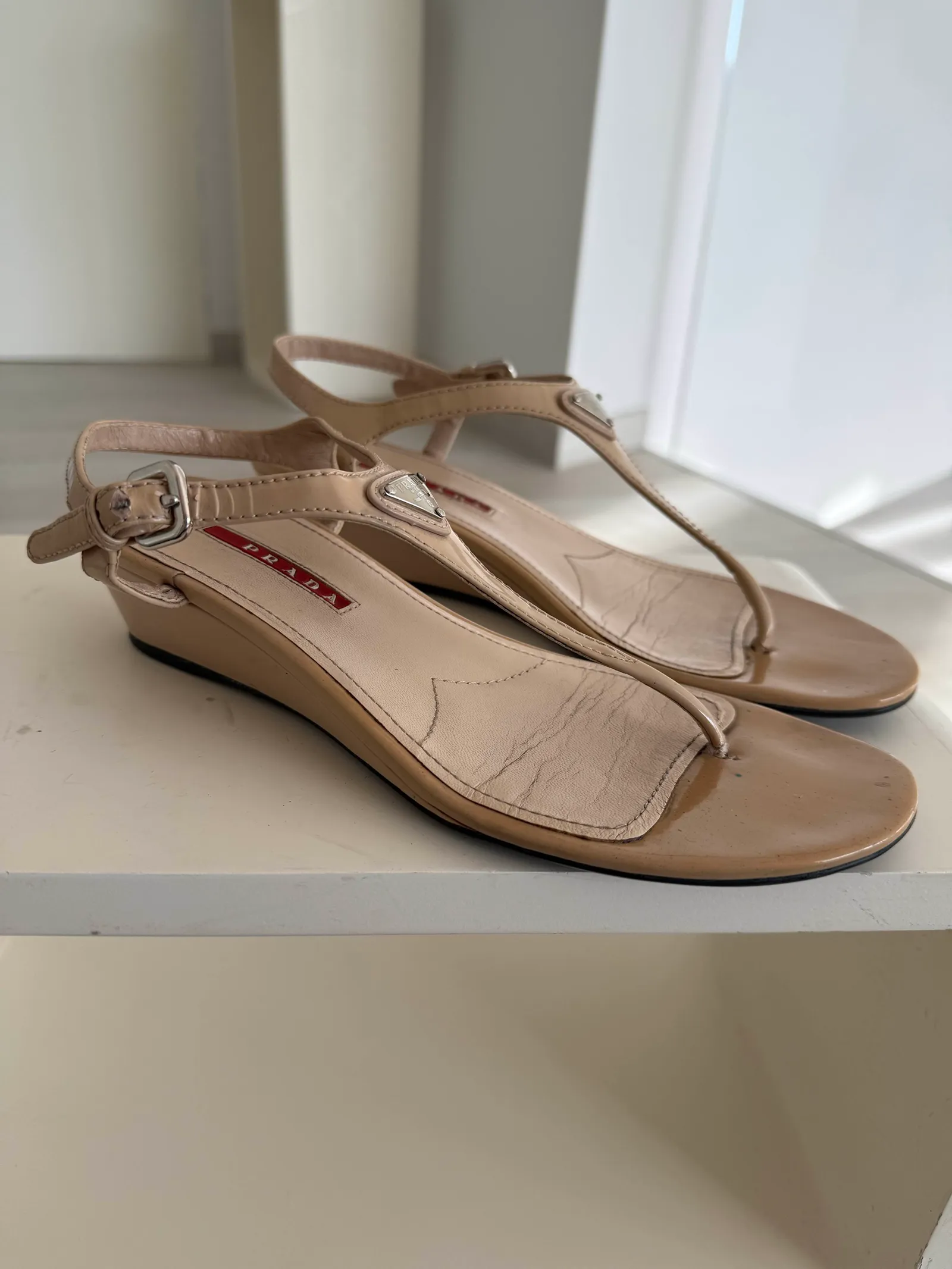 Prada-skinnsandaler - Image 5