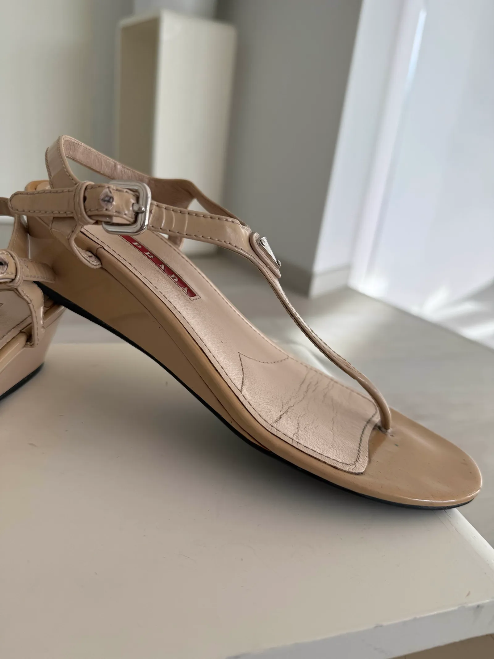 Prada-skinnsandaler - Image 6