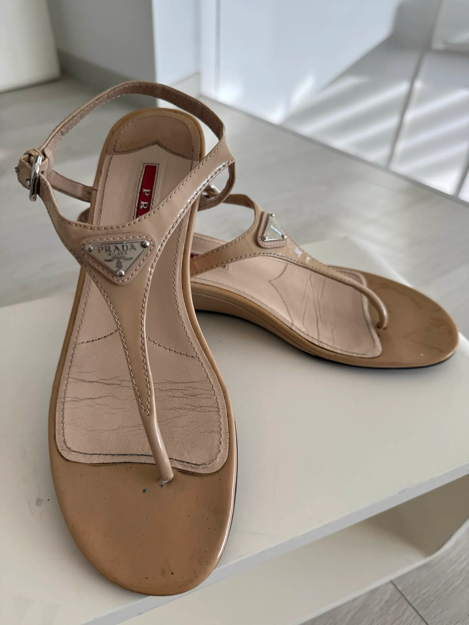 Prada-skinnsandaler - Image 7