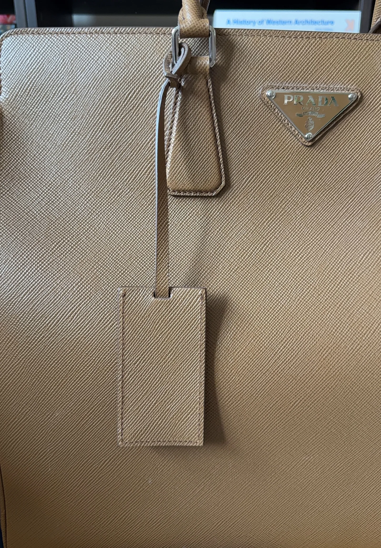 Prada Shopping Saffiano Cuir Tote-skinnväska - Image 6