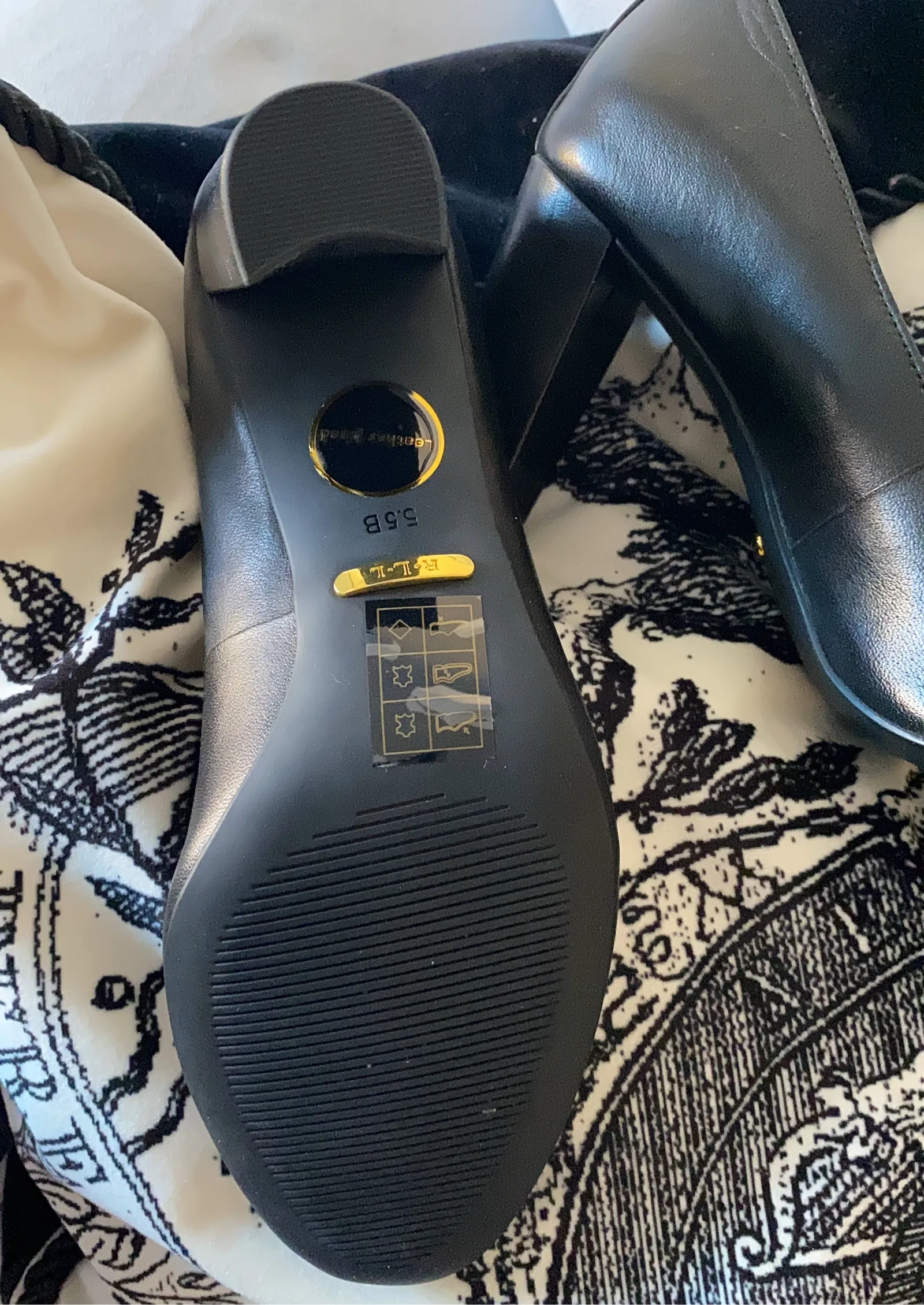 Ralph Lauren Maddie Pm Drs Black-skinnklackar NWOT - Image 4
