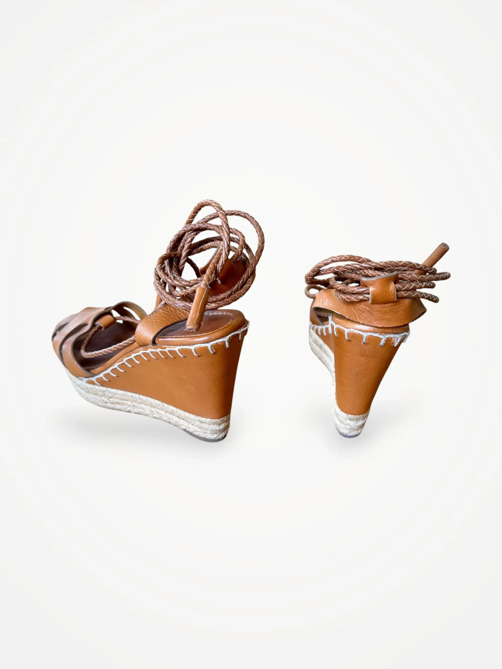 Ralph Lauren-skinnsandaler