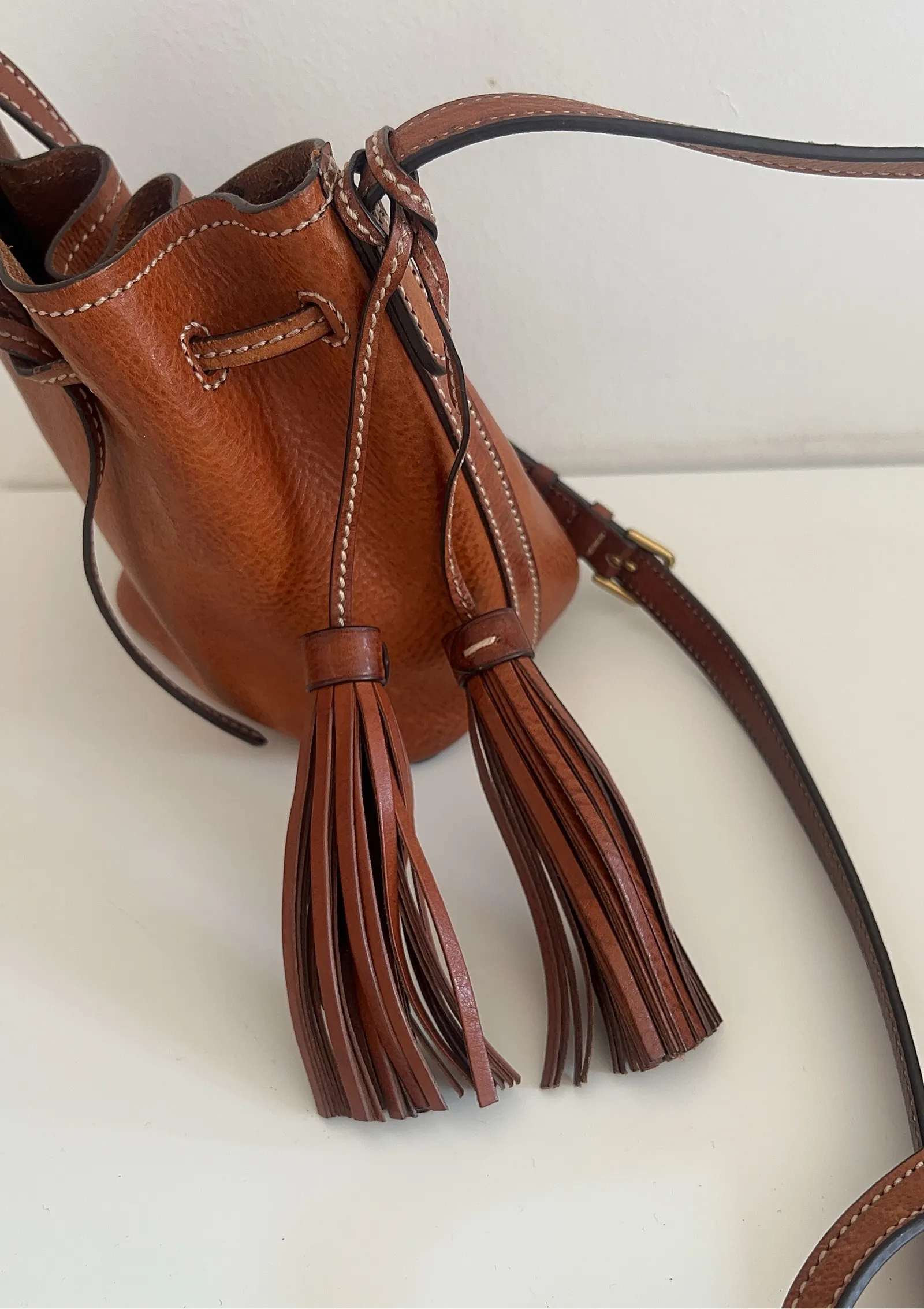 Ralph Lauren-skinnaxelremsväska - Image 3