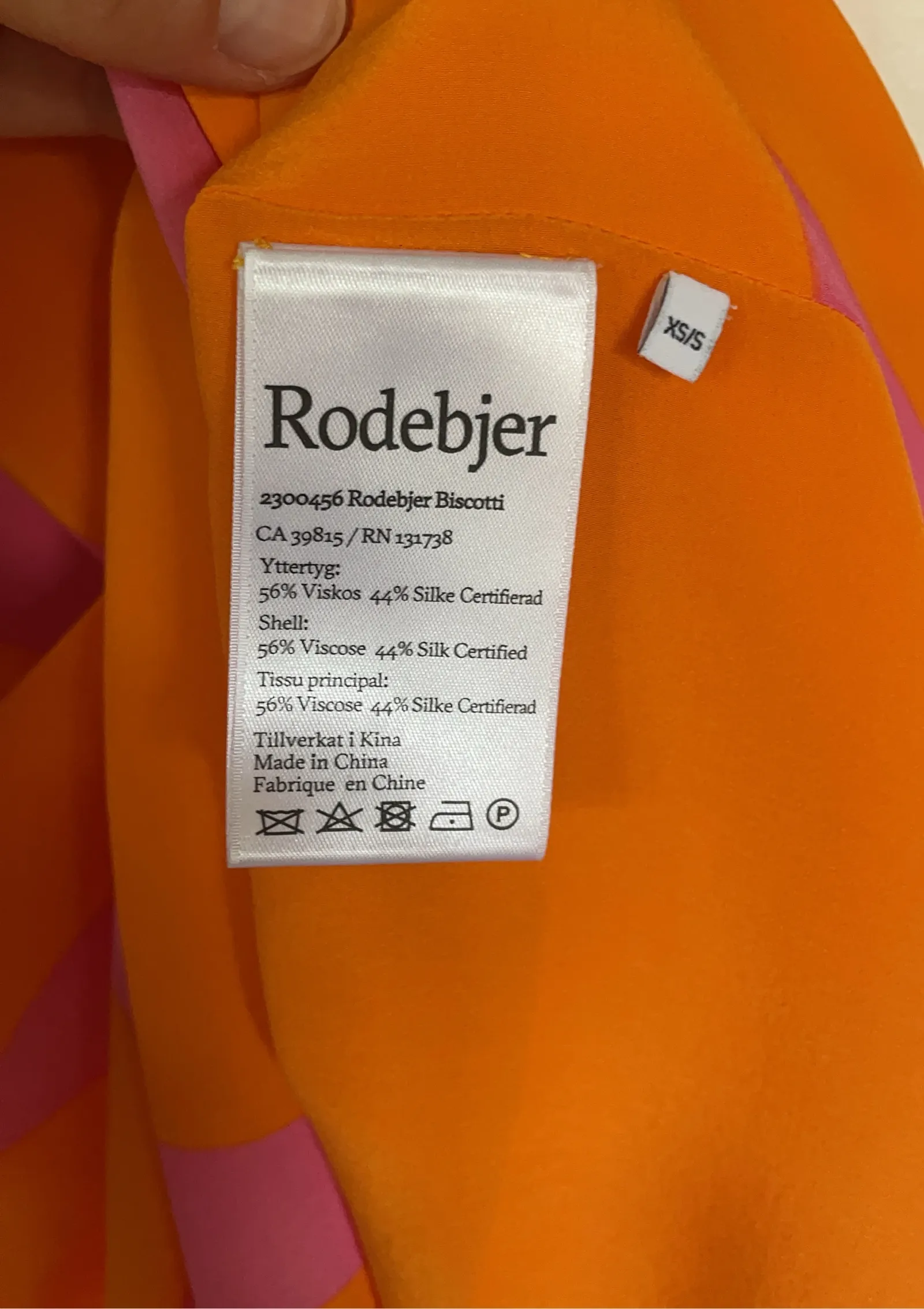 Rodebjer Boscotti-sidenklänning NWOT - Image 4