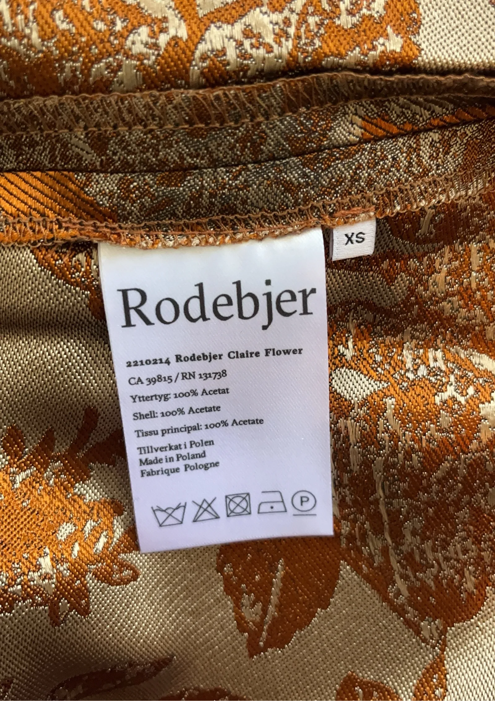 Rodebjer Claire Flower-kjol NWOT - Image 4