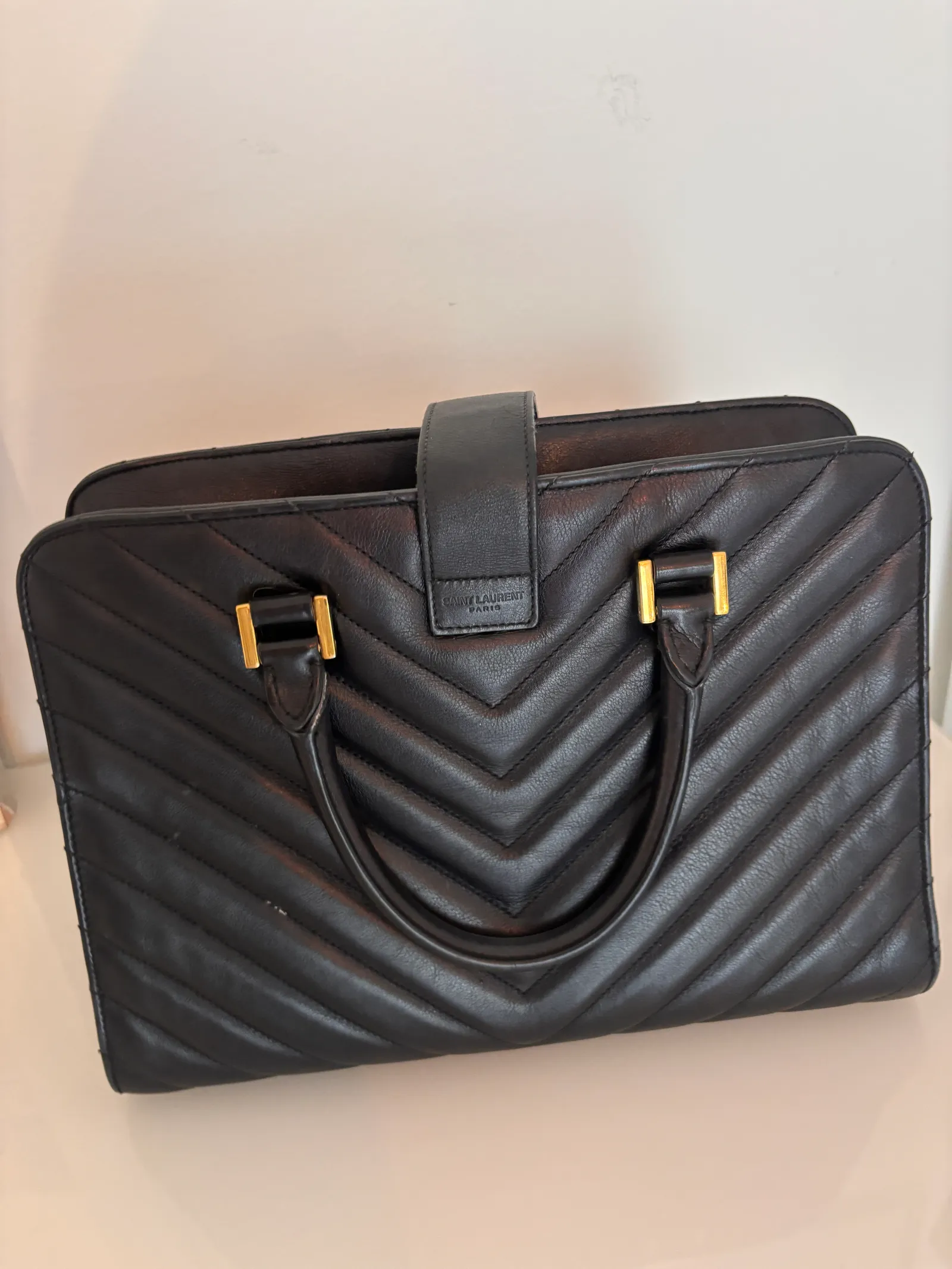 Saint Laurent-skinnhandväska - Image 3
