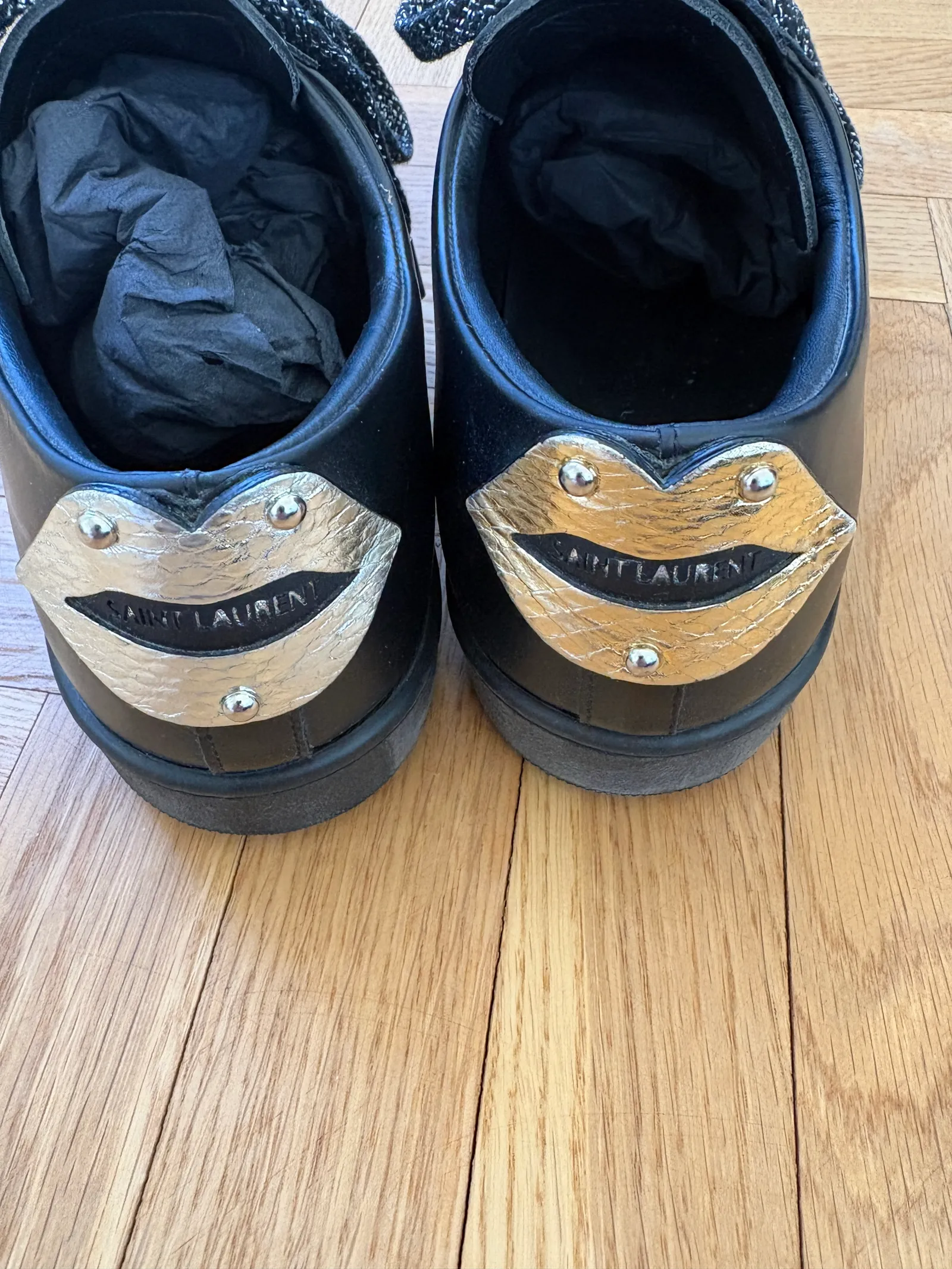 Saint Laurent Lips-skinnsneakers - Image 2