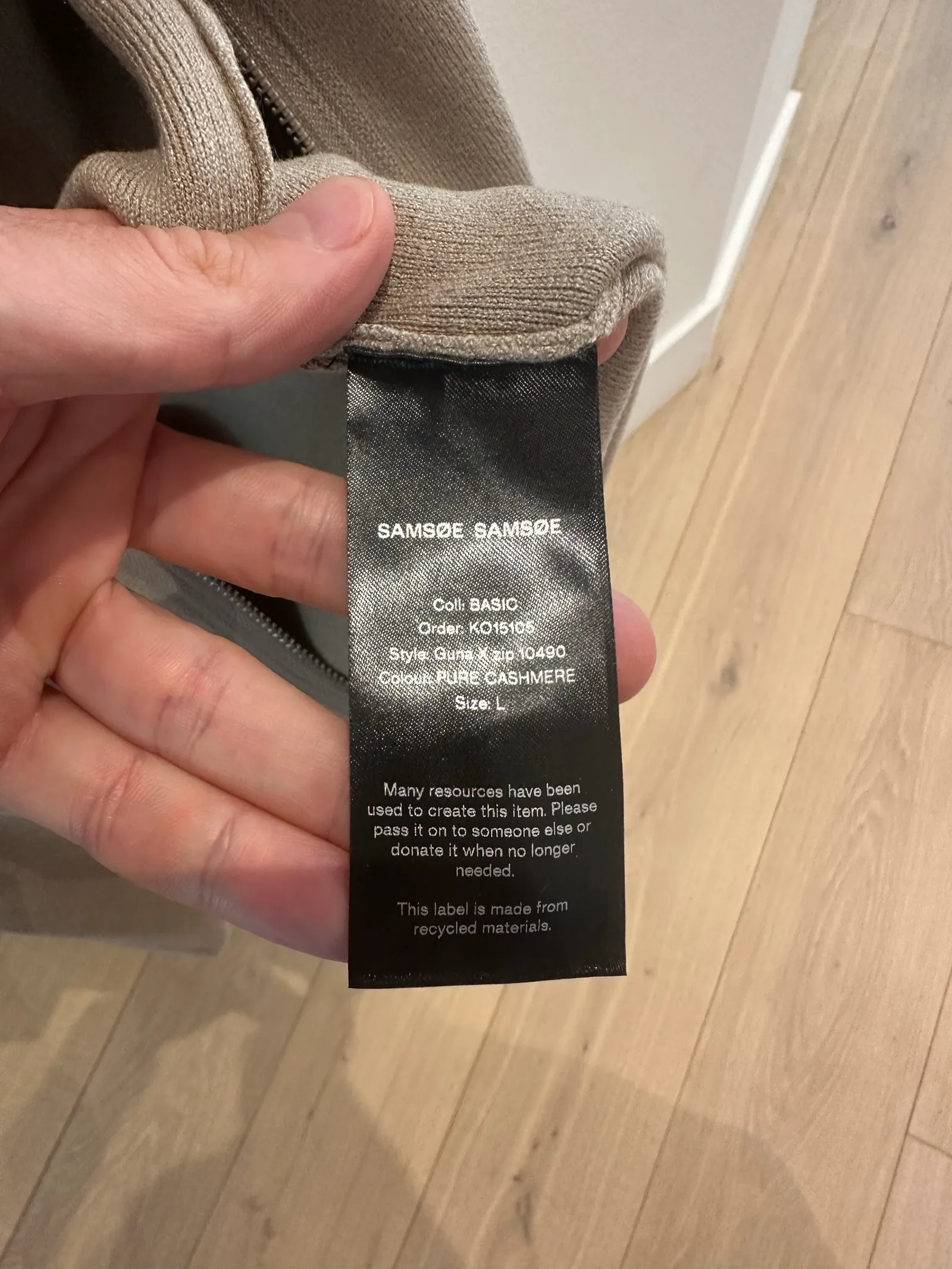 Samsøe Samsøe Guna Full Zip Pure Cashmere-kashmirtröja NWOT - Image 3
