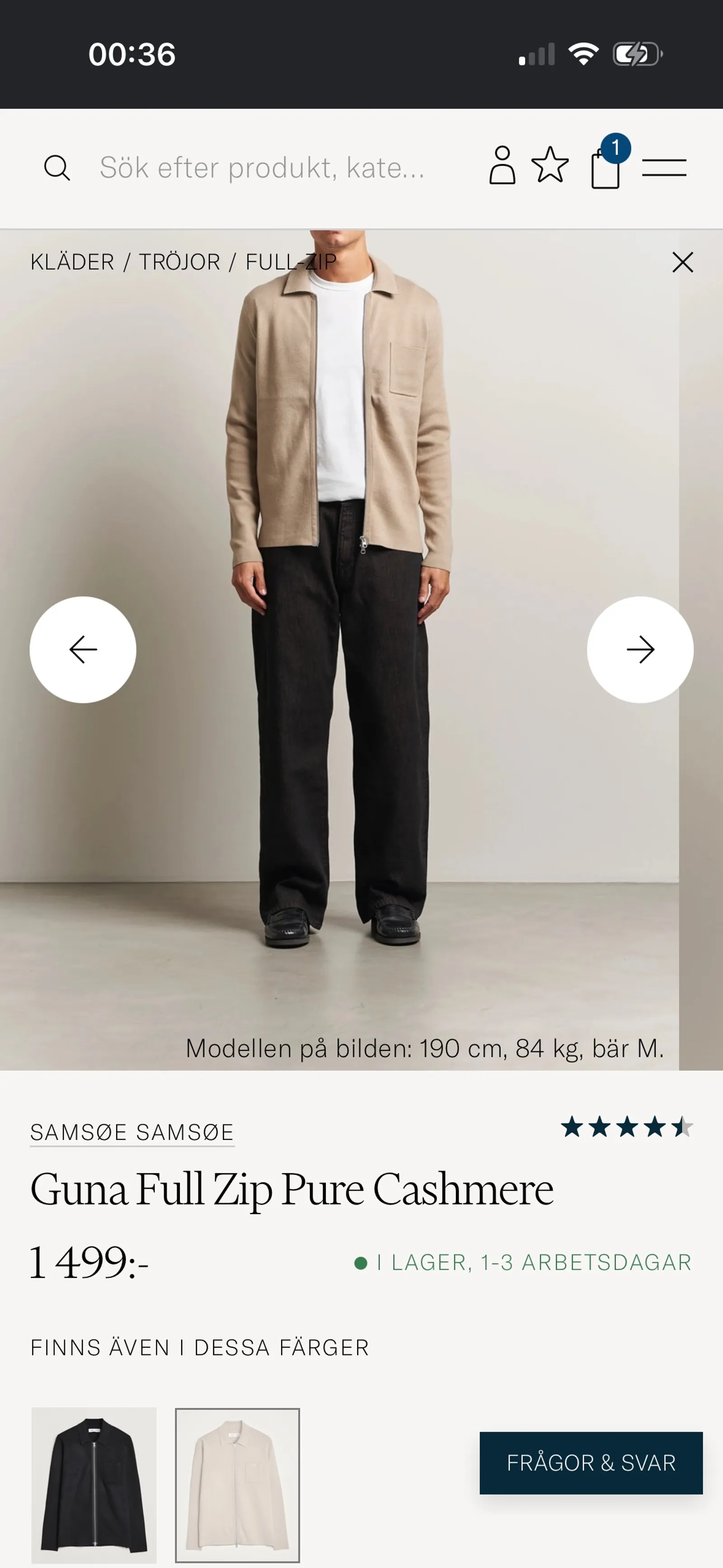 Samsøe Samsøe Guna Full Zip Pure Cashmere-kashmirtröja NWOT - Image 5