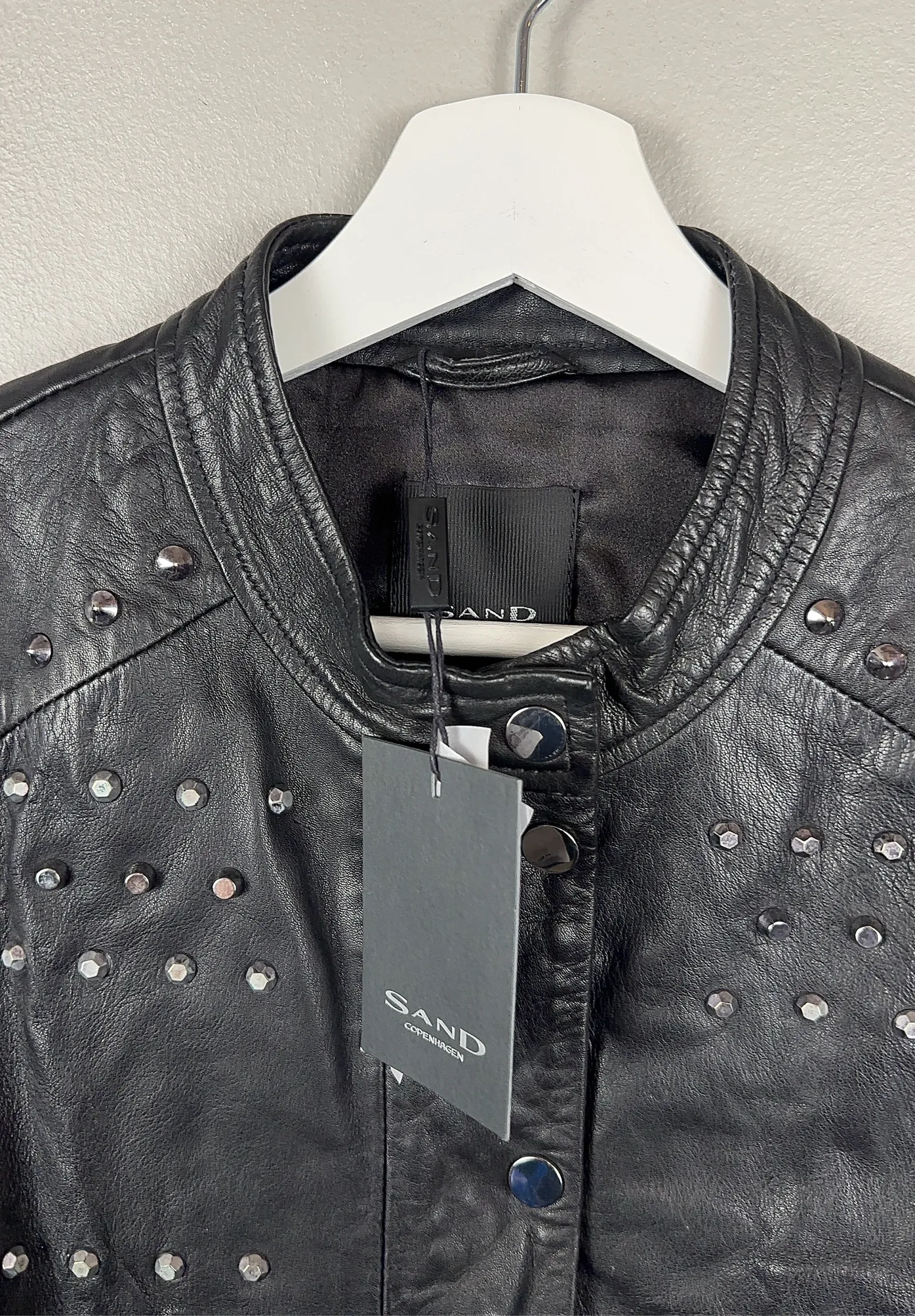 Sand Soft Lamb Leather Vilde-skinnjacka - Image 2