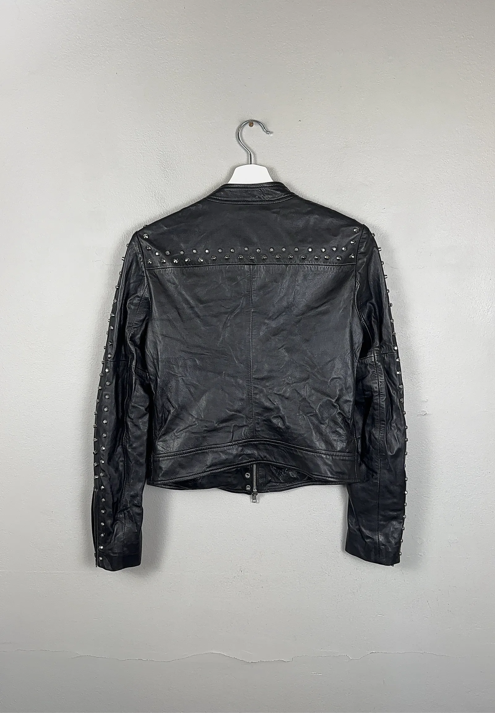Sand Soft Lamb Leather Vilde-skinnjacka - Image 4