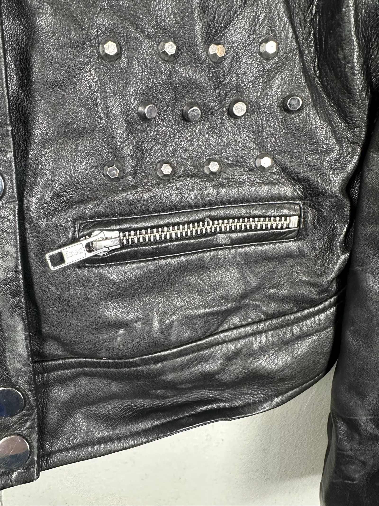 Sand Soft Lamb Leather Vilde-skinnjacka - Image 9