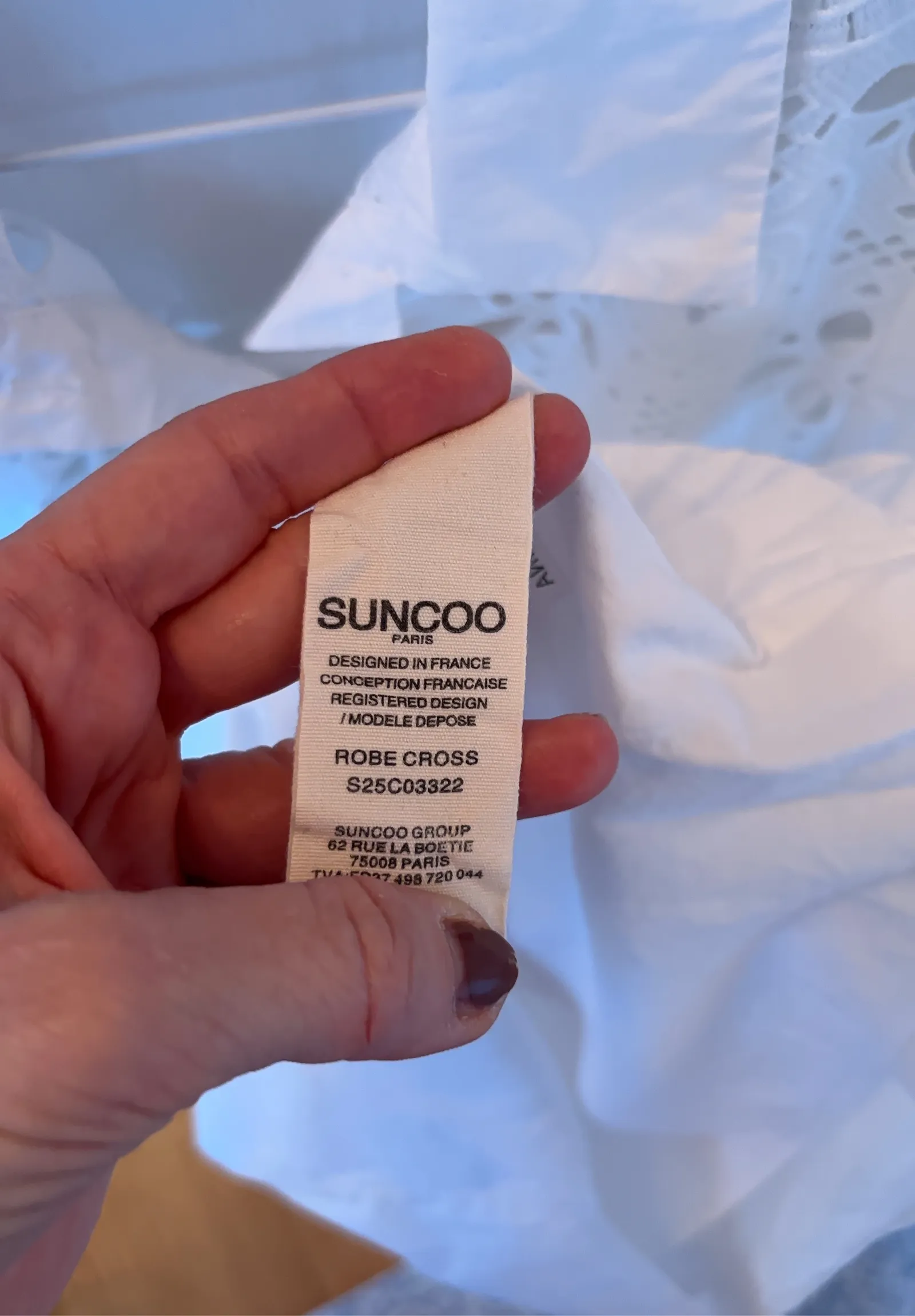 Suncoo Robe Cross-klänning NWOT - Image 4