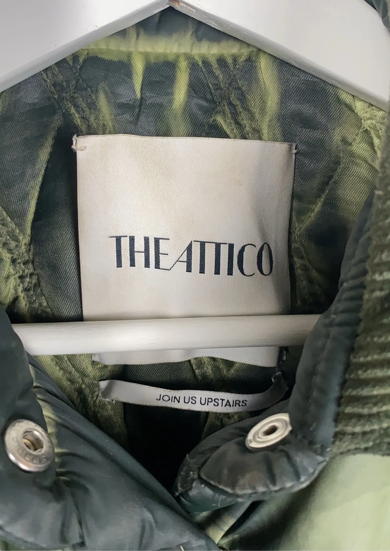 The Attico Military Green Short Coat-dunjacka - Image 3