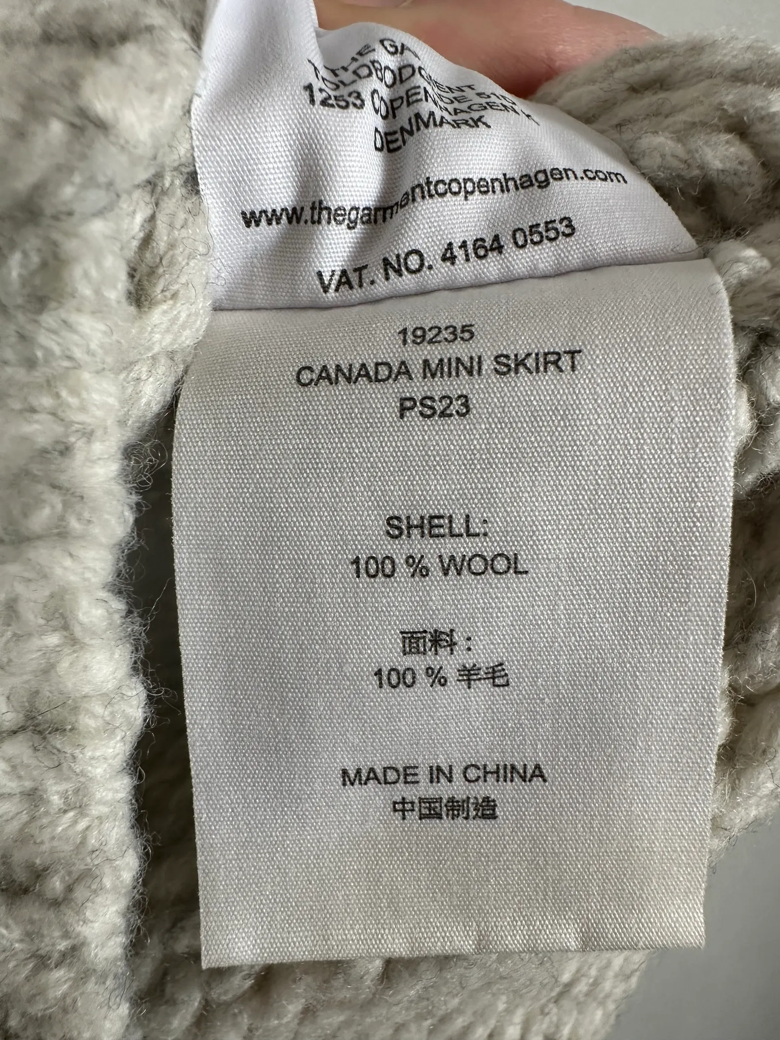 The Garment Canada Mini-ullkjol - Image 4