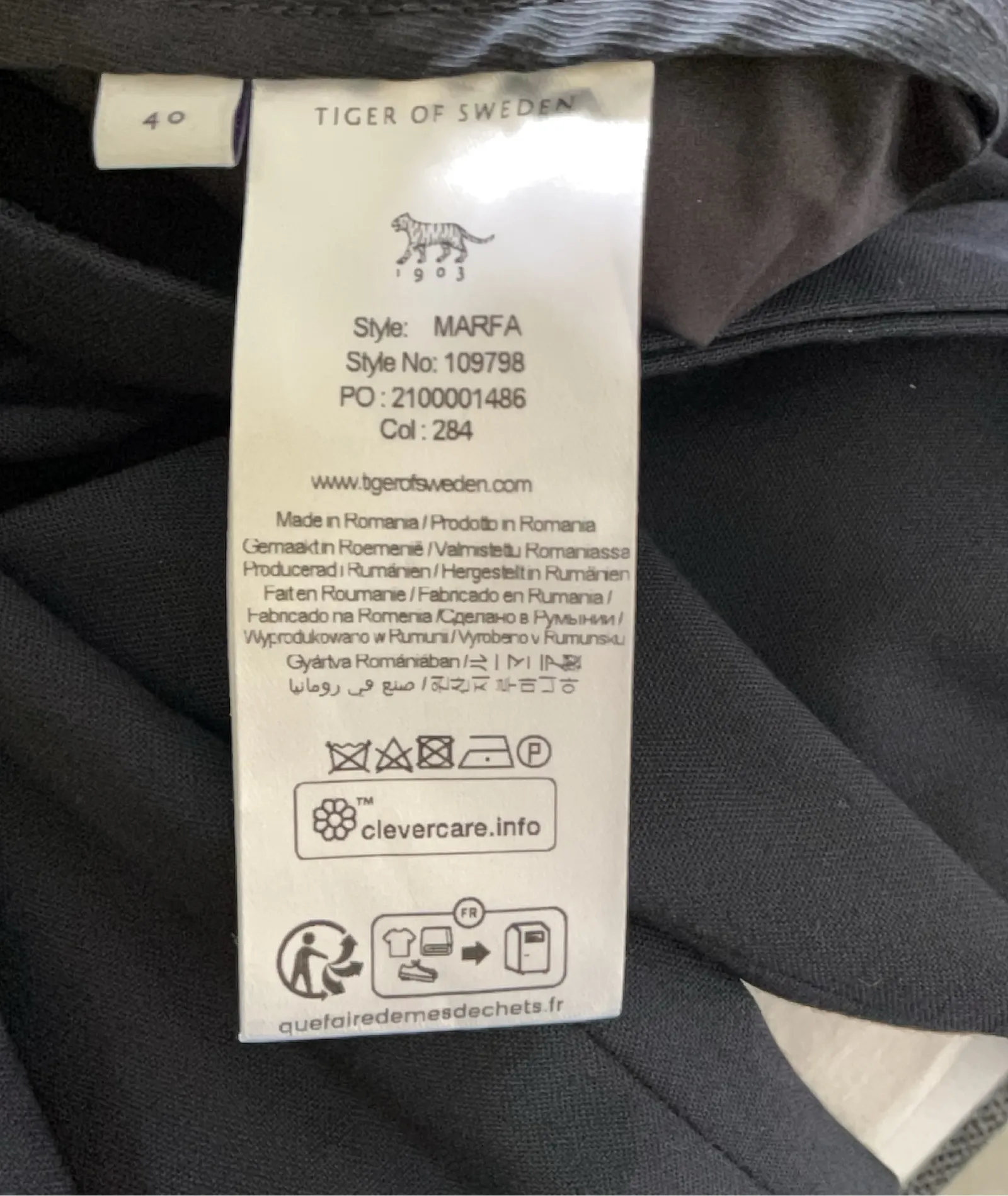 Tiger of Sweden Marfa-ullkostymbyxor NWOT - Image 3