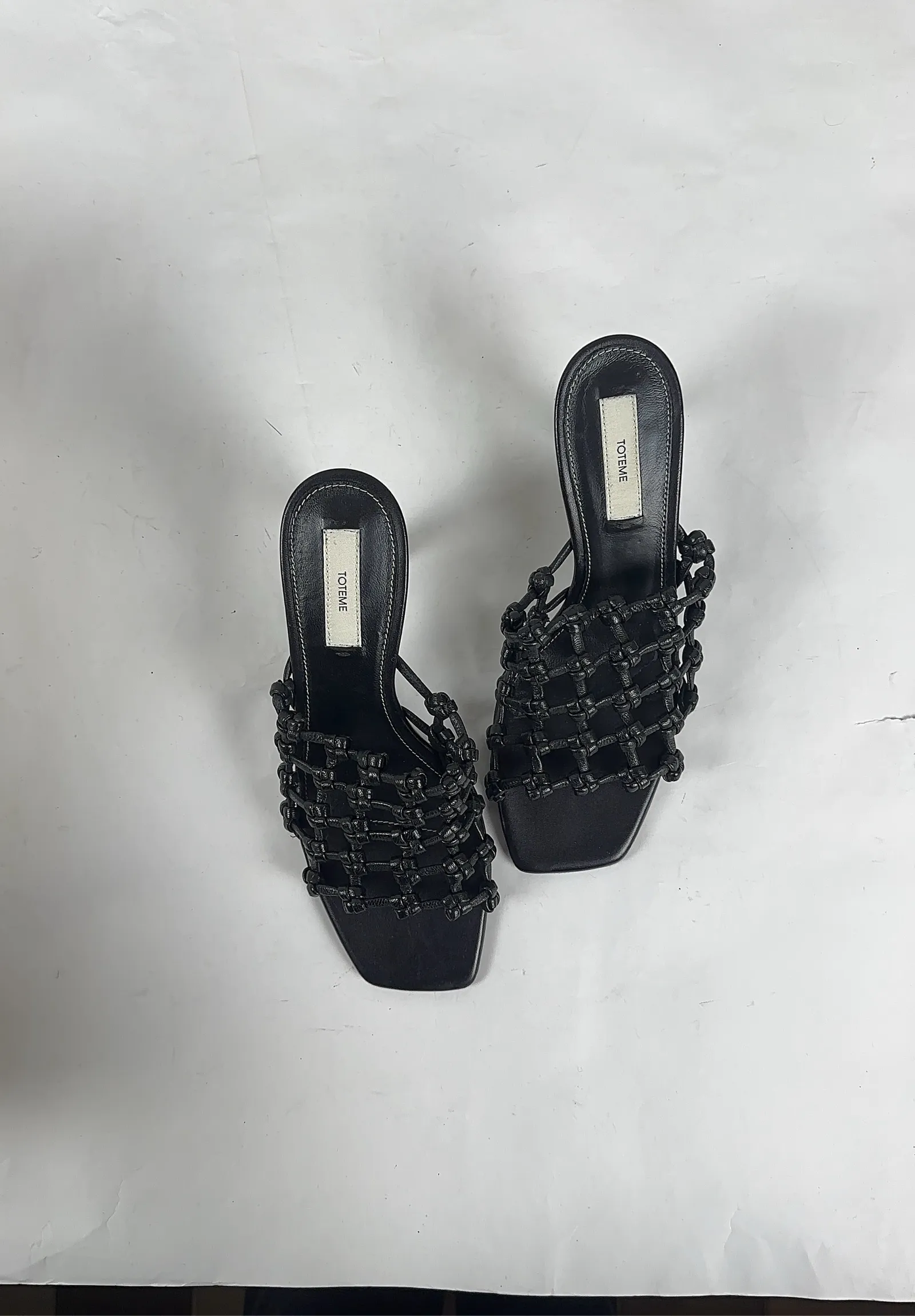 Toteme Braided-leather bandeau mules-skinnklackar - Image 3
