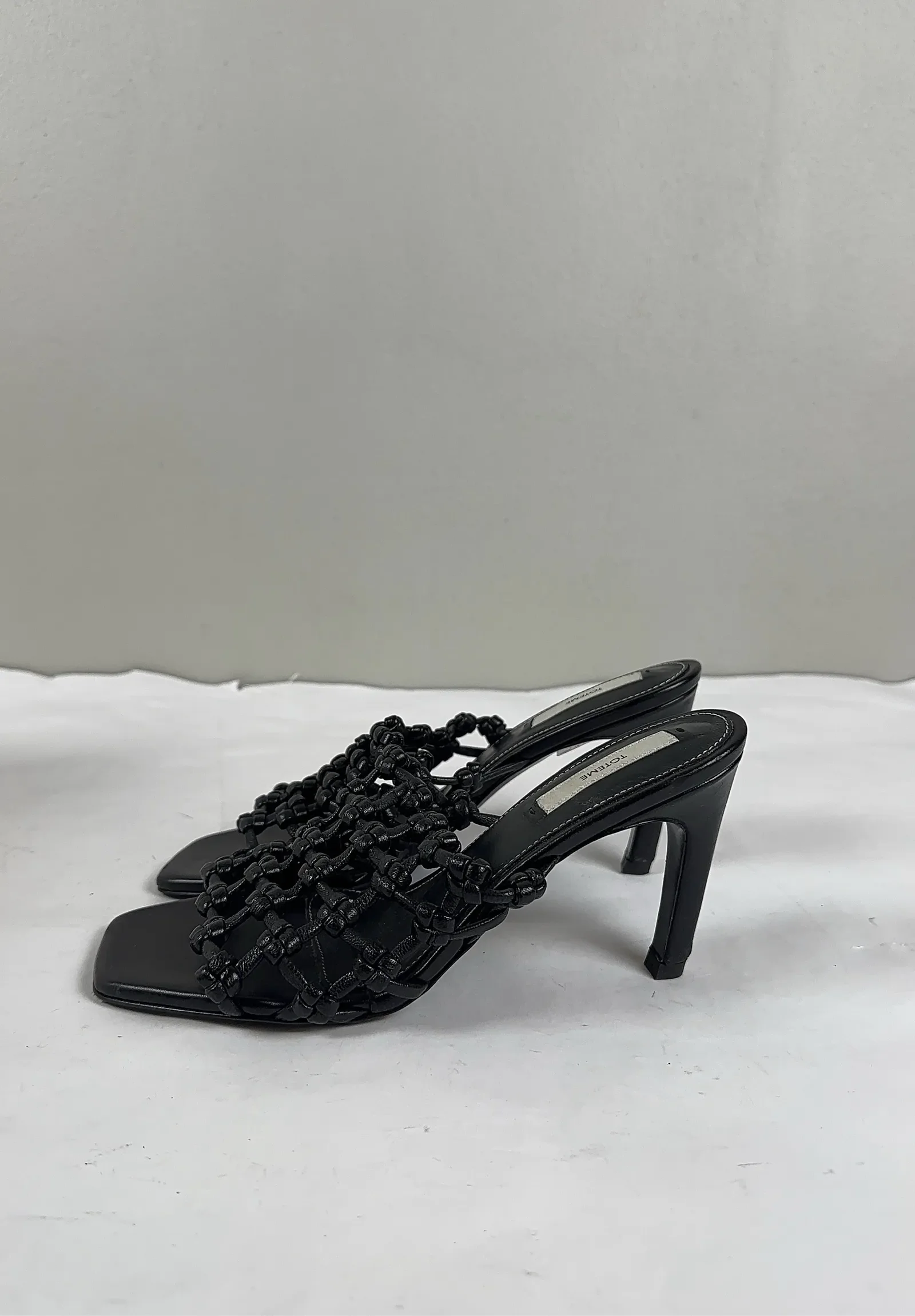 Toteme Braided-leather bandeau mules-skinnklackar - Image 6