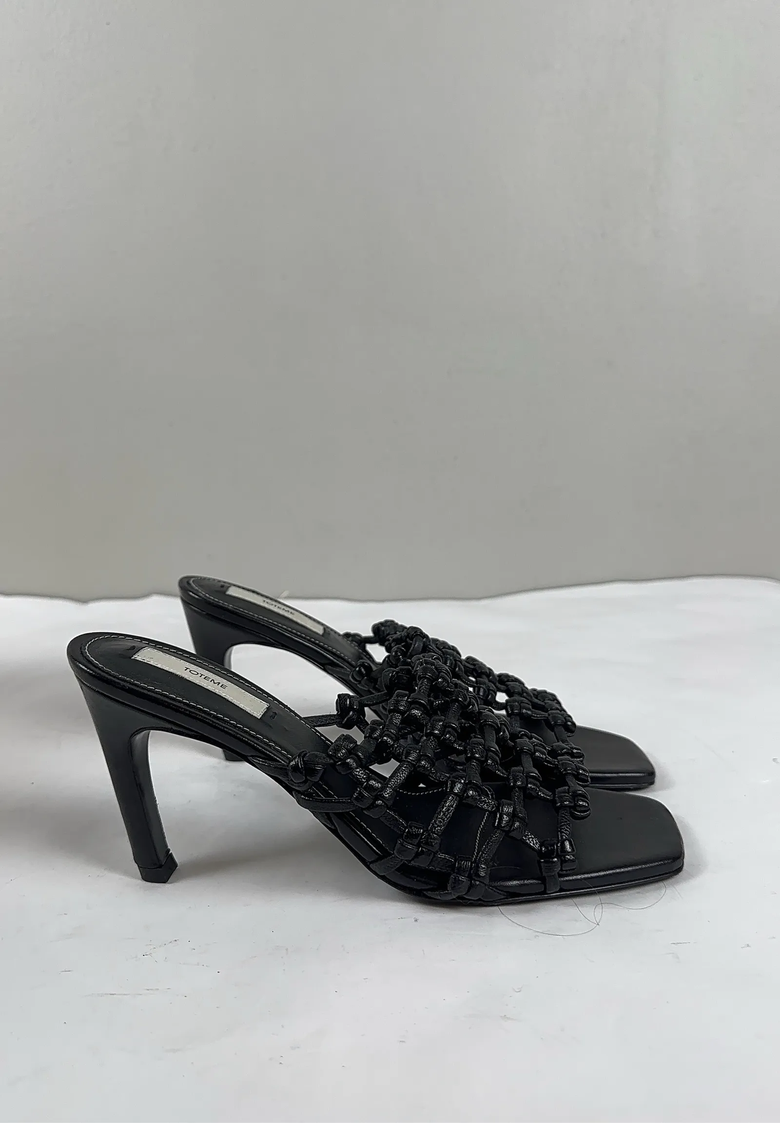 Toteme Braided-leather bandeau mules-skinnklackar - Image 7