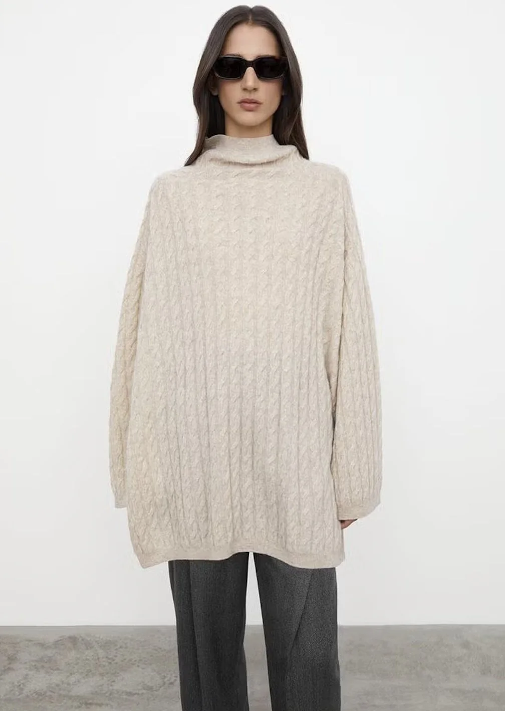 Toteme Long Wool Cashmere Knit-kashmirklänning