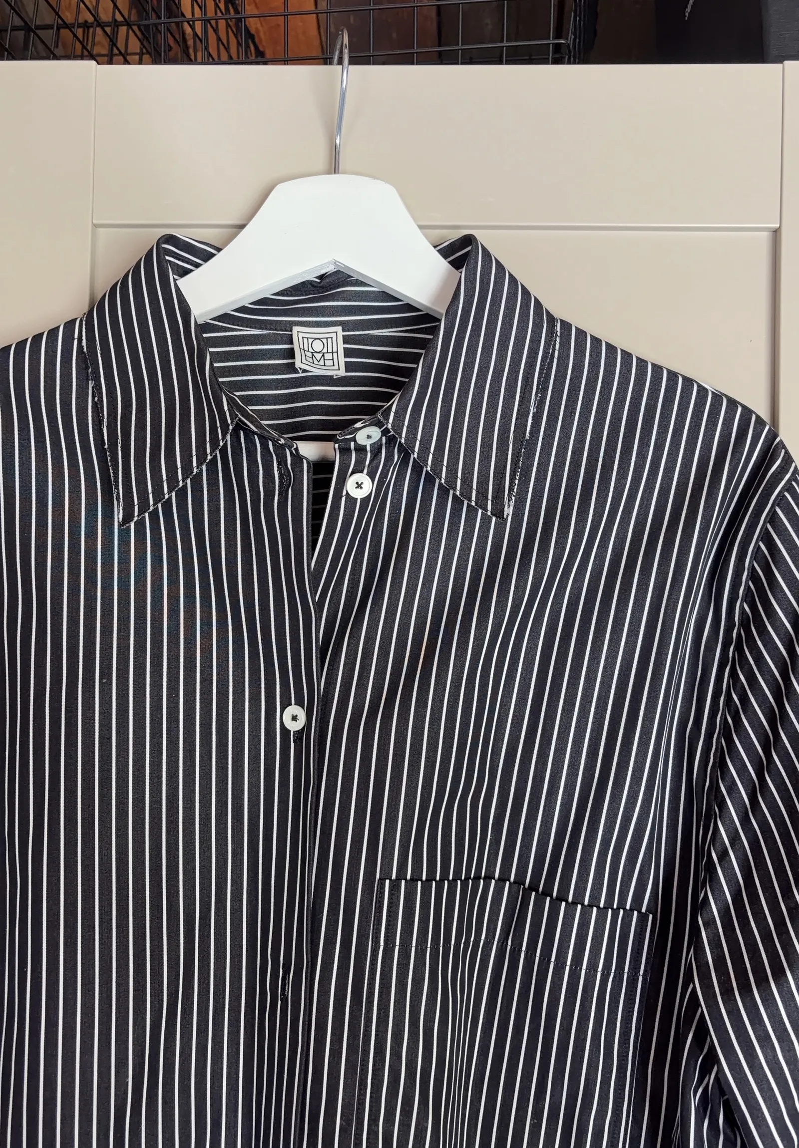 Toteme Striped Sleeve Shirt Dress-klänning - Image 4