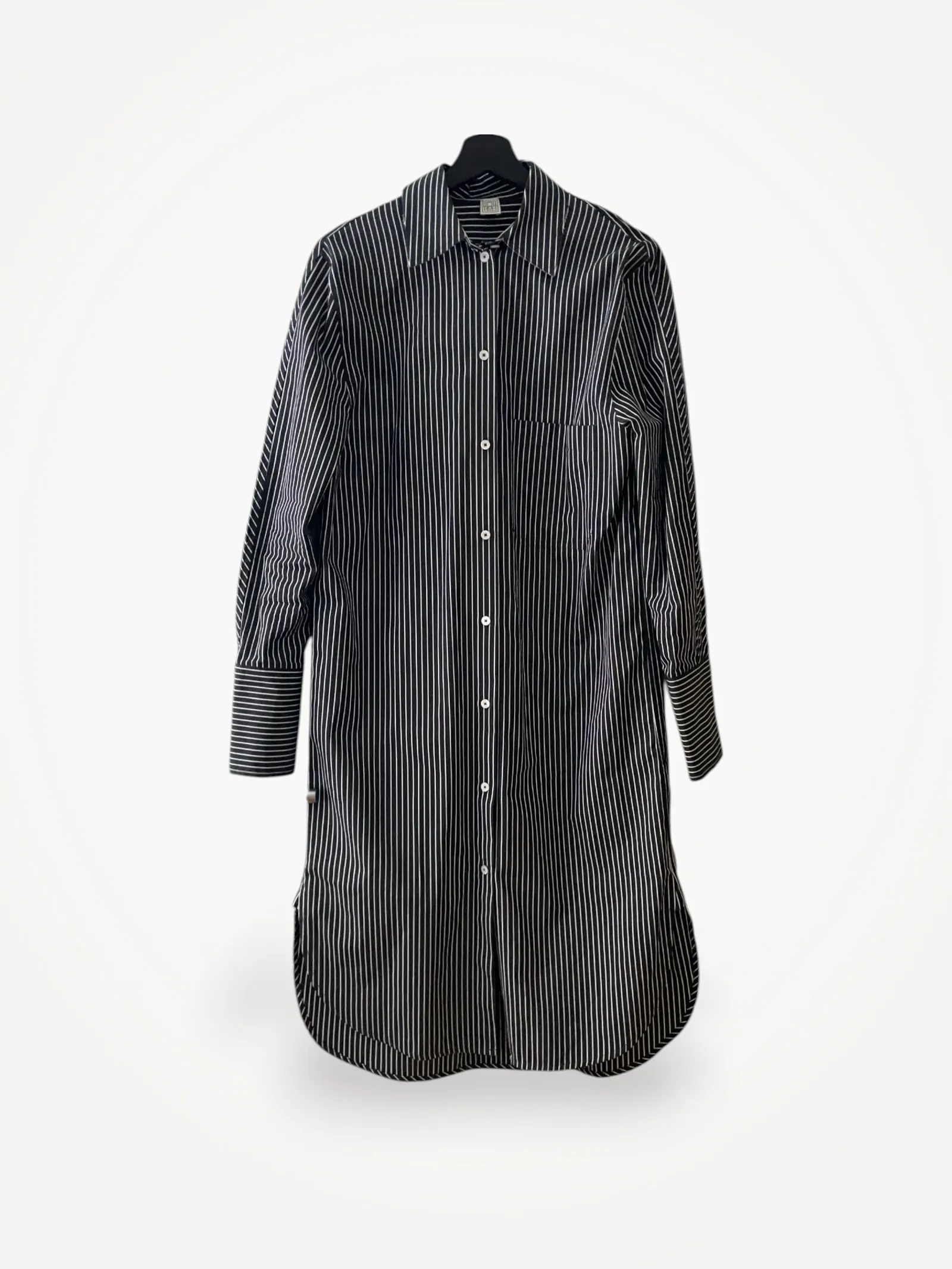 Toteme Striped Sleeve Shirtdress-klänning