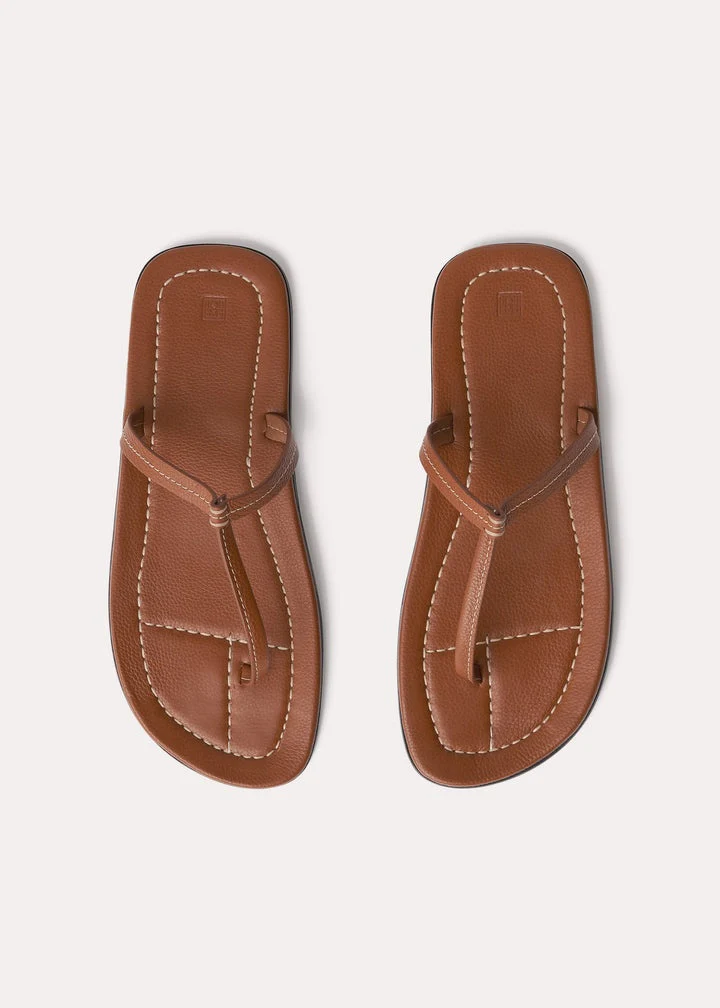 Toteme T-strap Leather-skinnsandaler