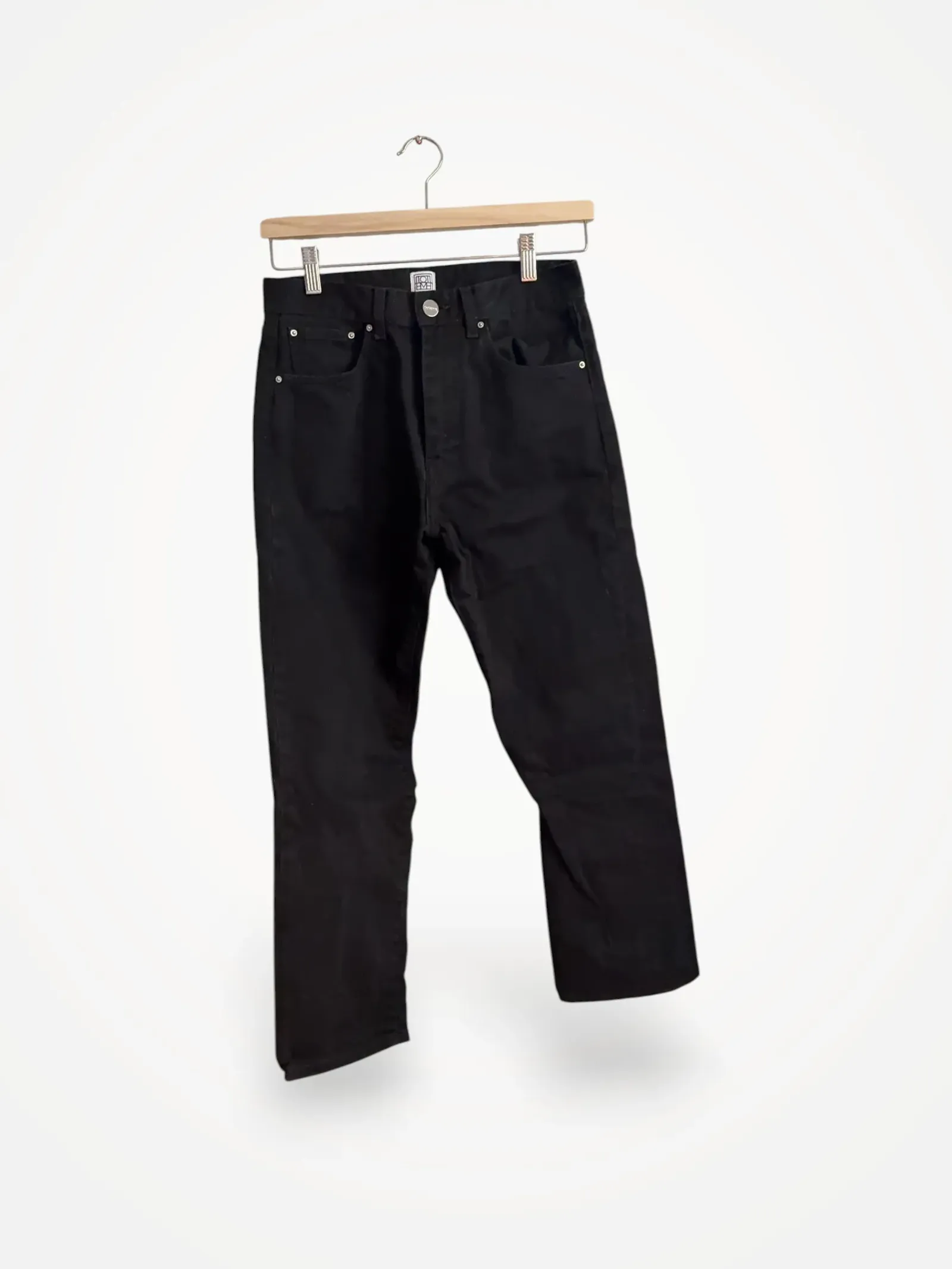 Toteme Twisted Seam Denim Faded Black-jeans - Image 2