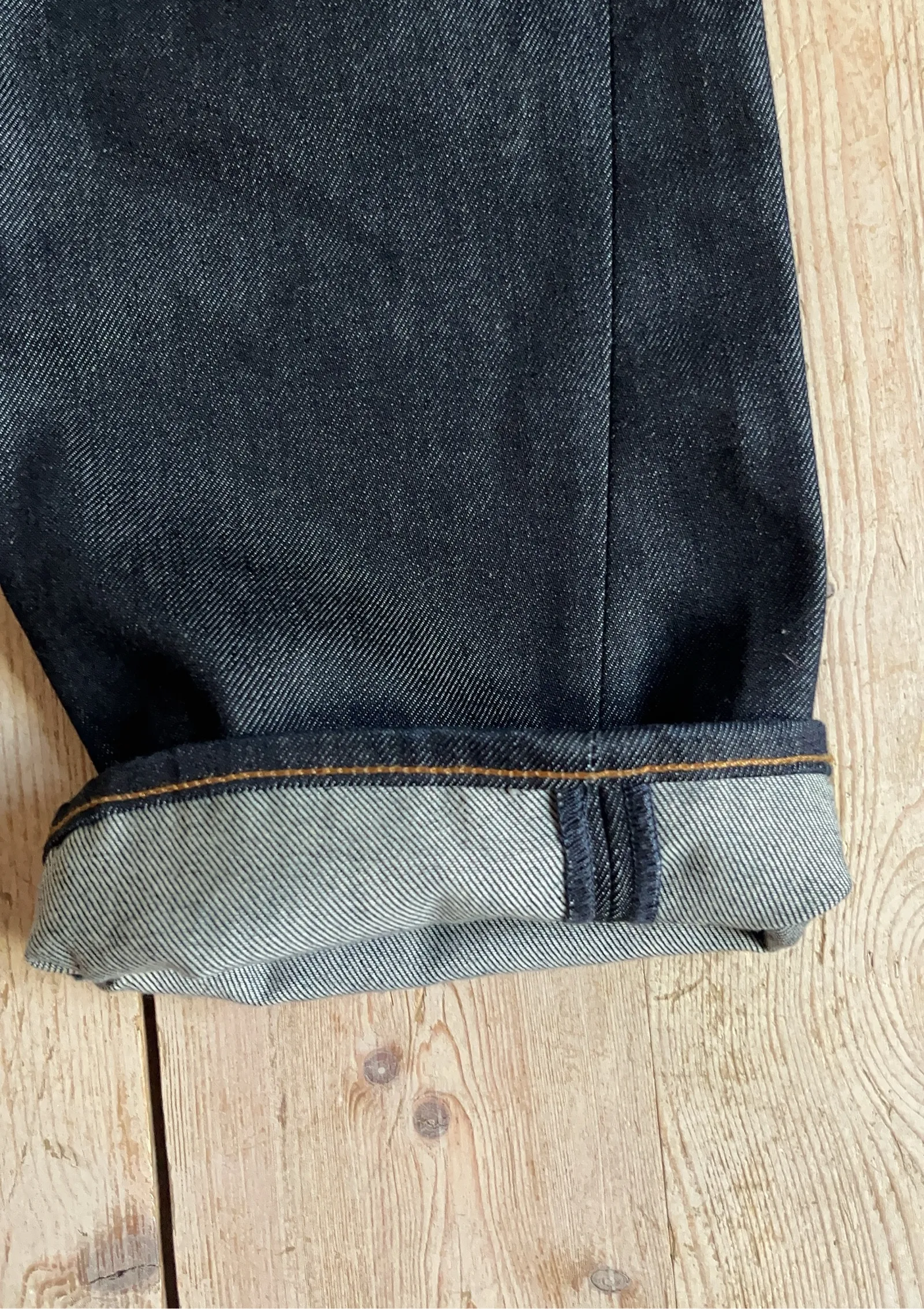 Toteme Twisted Seam Full Length Raw Blue-jeans - Image 6